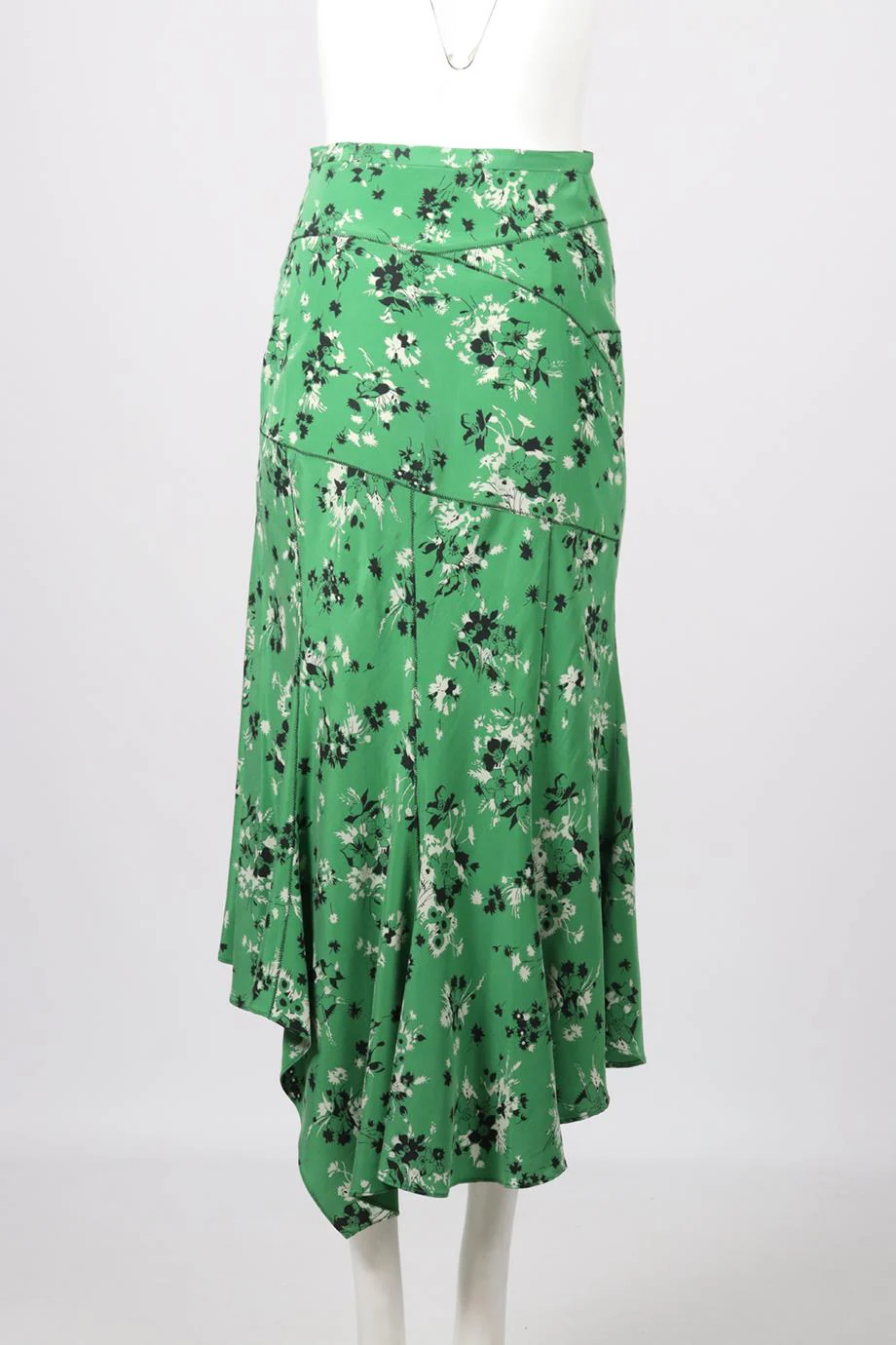 VERONICA BEARD FLORAL PRINT SILK MAXI SKIRT US 0 UK 4 - Image 4