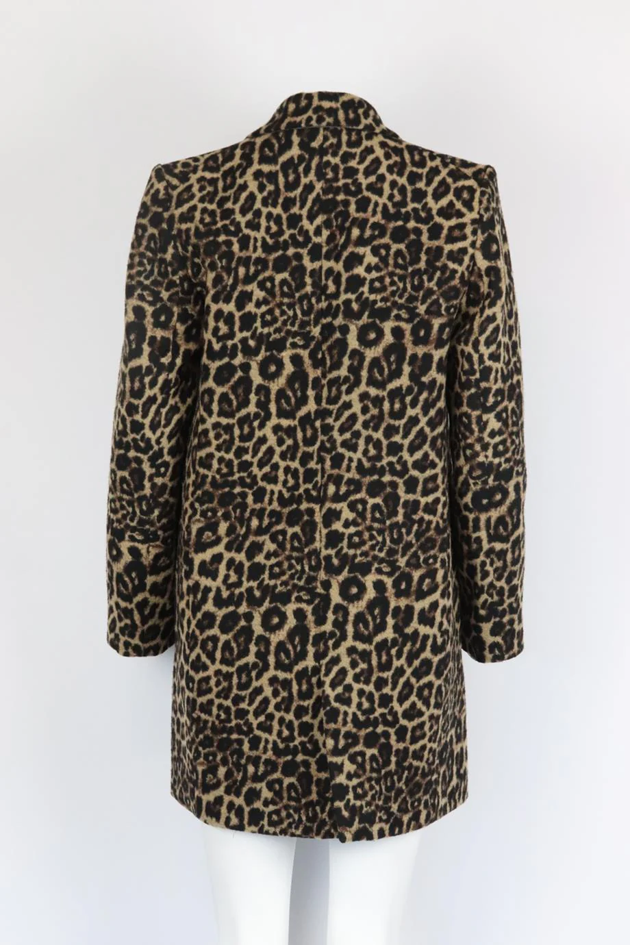 VERONICA BEARD LEOPARD PRINT WOOL BLEND COAT US 6 UK 10 - Image 4