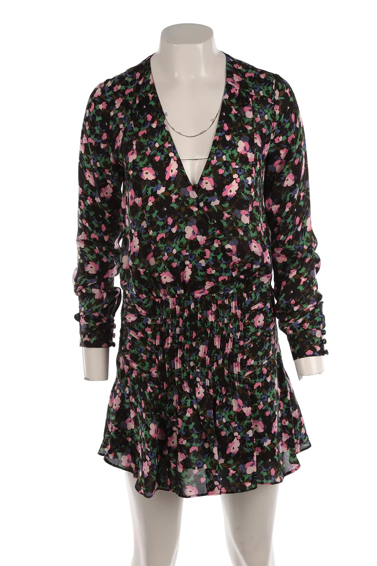 VERONICA BEARD MULTI SILK MINI DRESS US 2 - Image 2