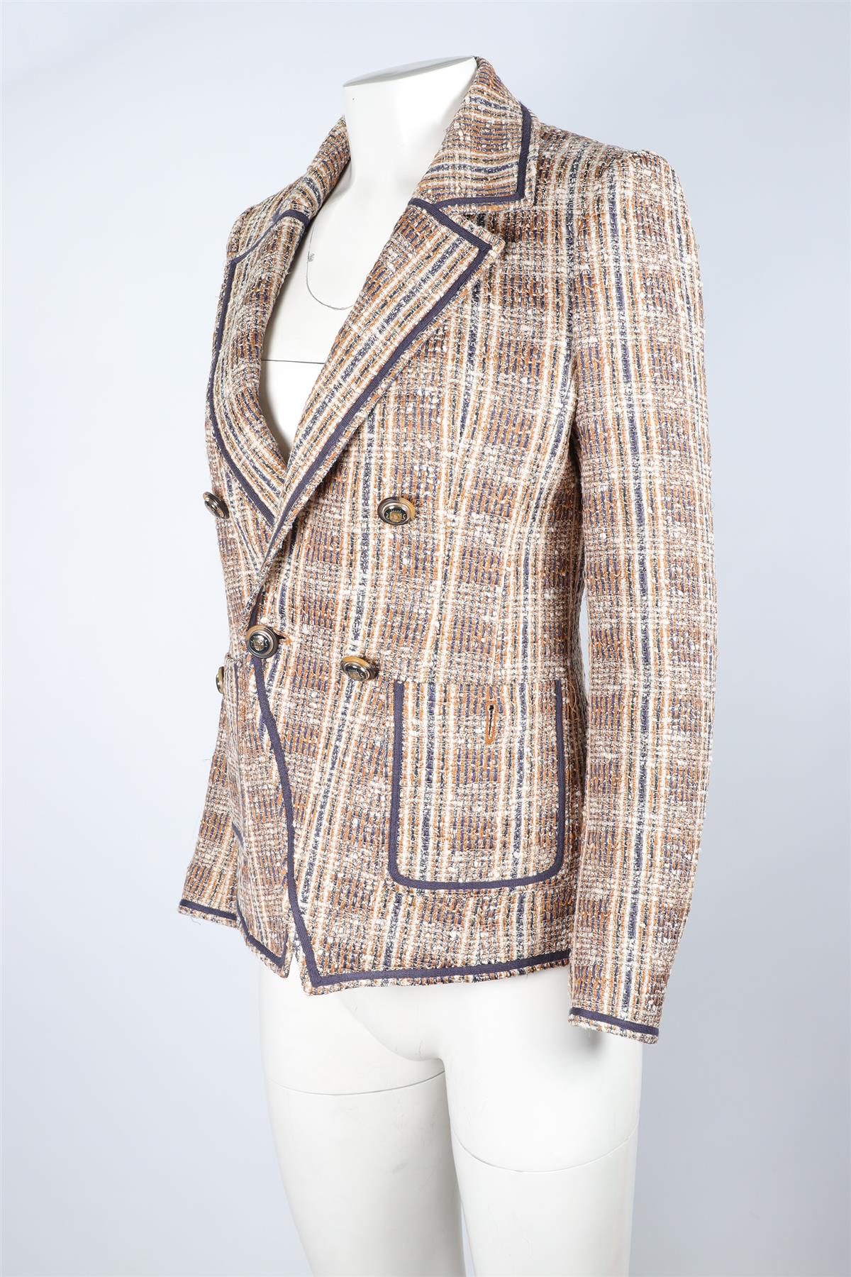 VERONICA BEARD MULTI TWEED BLAZER US 6 UK 10 - Image 3