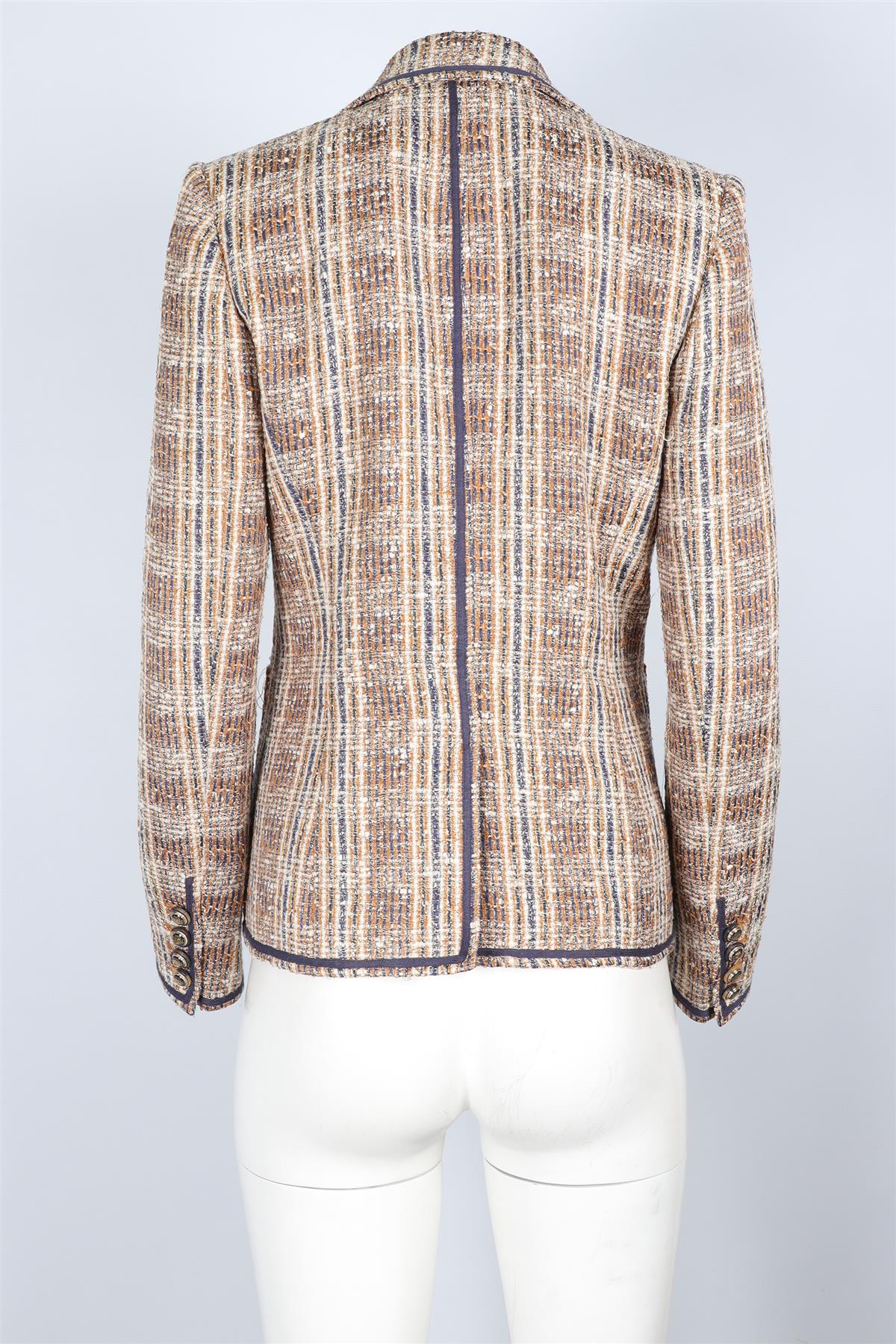 VERONICA BEARD MULTI TWEED BLAZER US 6 UK 10 - Image 4
