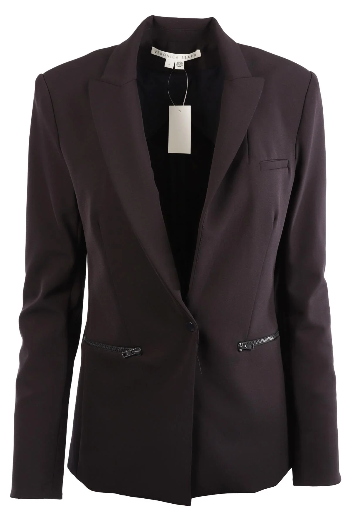 VERONICA BEARD NAVY JERSEY BLAZER US 6 UK 10 - Image 4