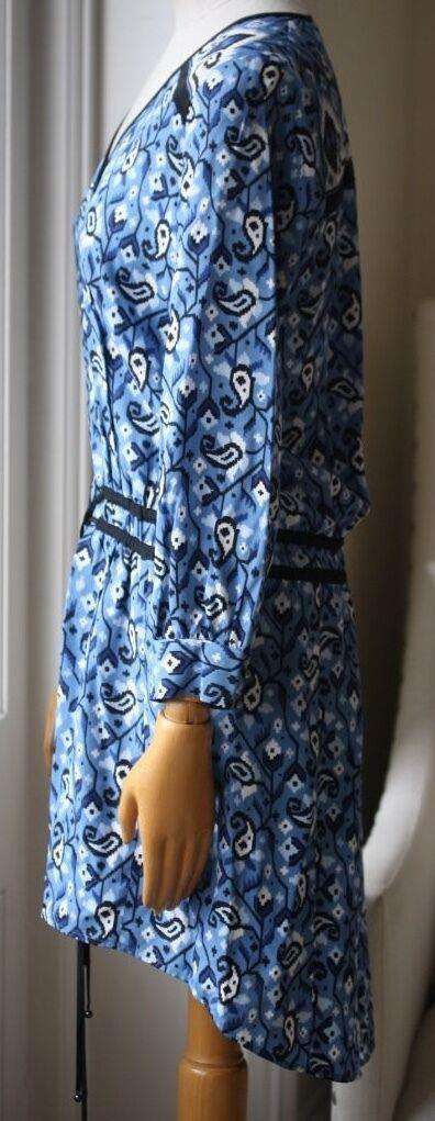 VERONICA BEARD VENICE PRINTED SILK MINI DRESS US 4 UK 8 - Image 3