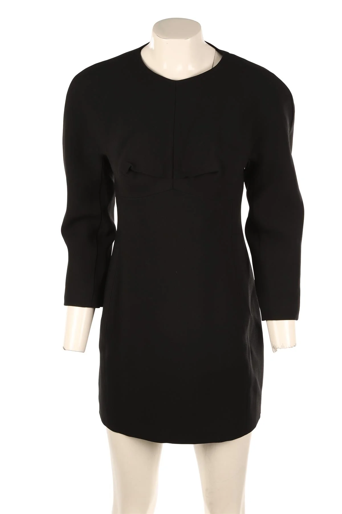 VERSACE BLACK CREPE MINI DRESS IT 42 UK 10 - Image 2