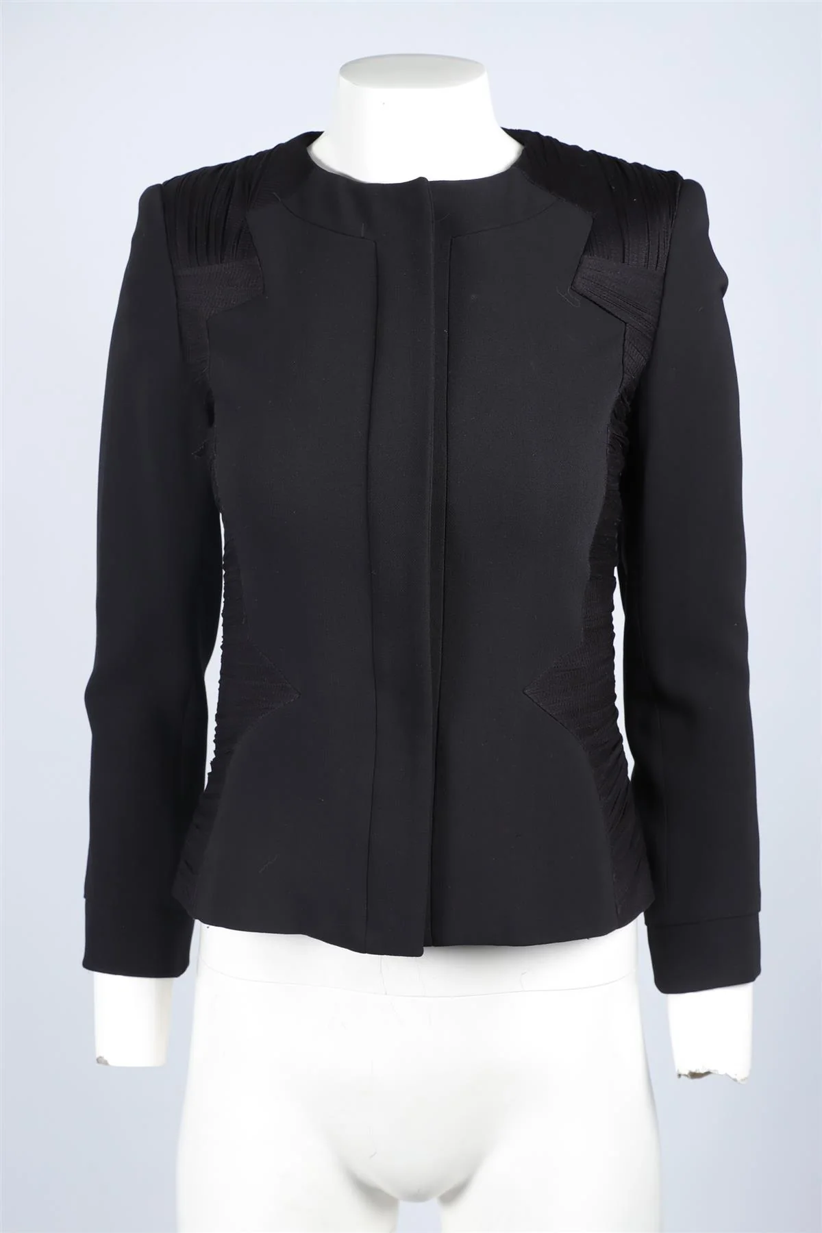 VERSACE BLACK SILK JACKET IT 38 UK 6 - Image 2
