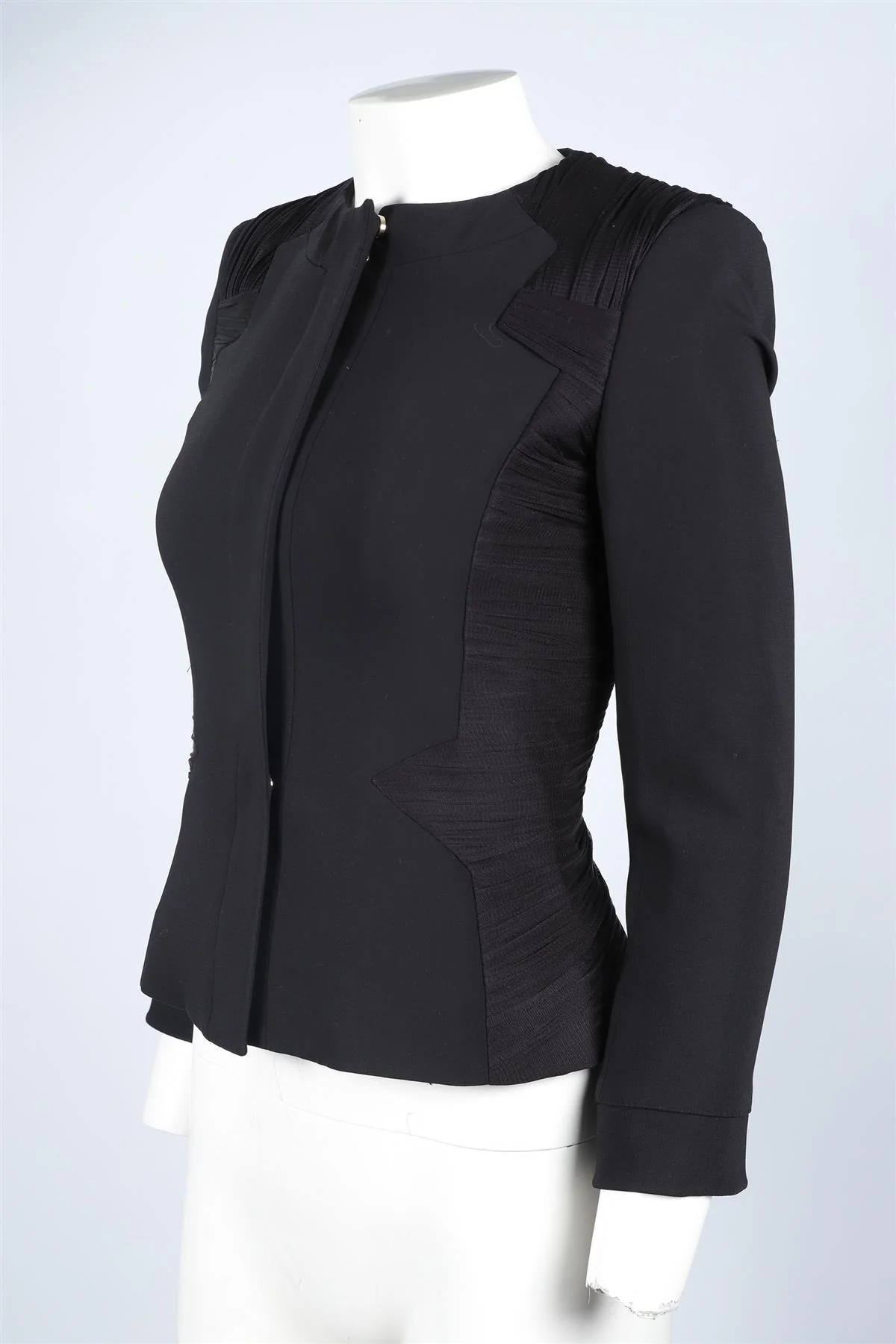 VERSACE BLACK SILK JACKET IT 38 UK 6 - Image 3