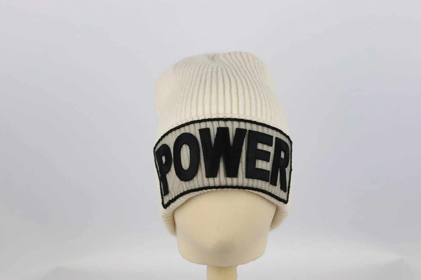 VERSACE EMBROIDERED RIBBED WOOL BEANIE ONE SIZE - Image 3
