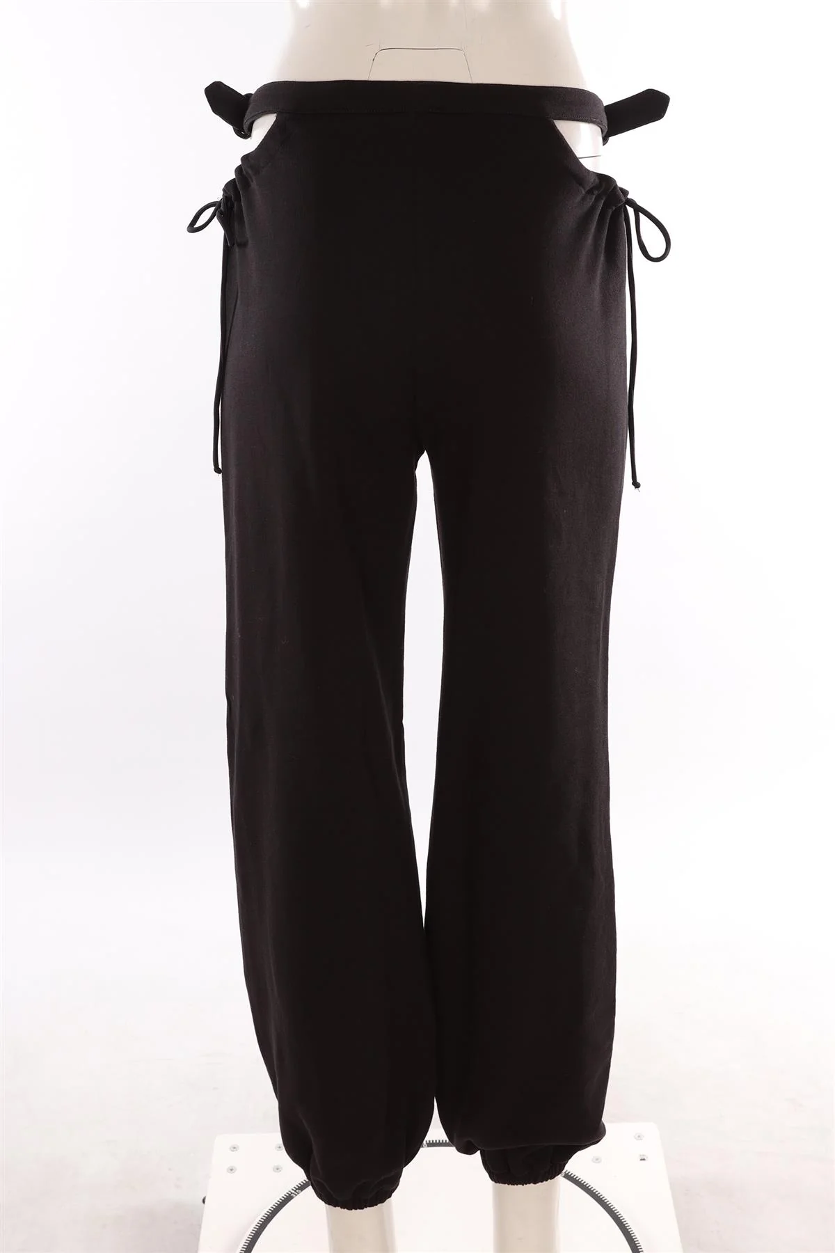 VERSACE JEANS COUTURE BLACK COTTON TRACK PANTS MEDIUM - Image 4