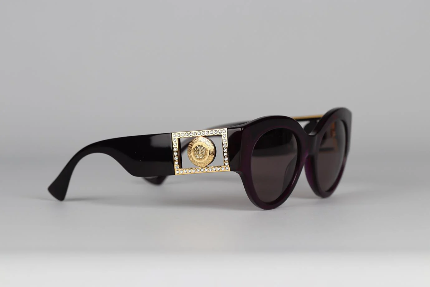 VERSACE MEDUSA ROUND FRAME ACETATE SUNGLASSES - Image 2