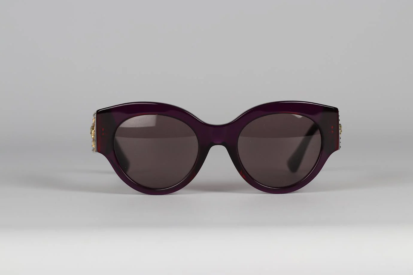 VERSACE MEDUSA ROUND FRAME ACETATE SUNGLASSES - Image 3
