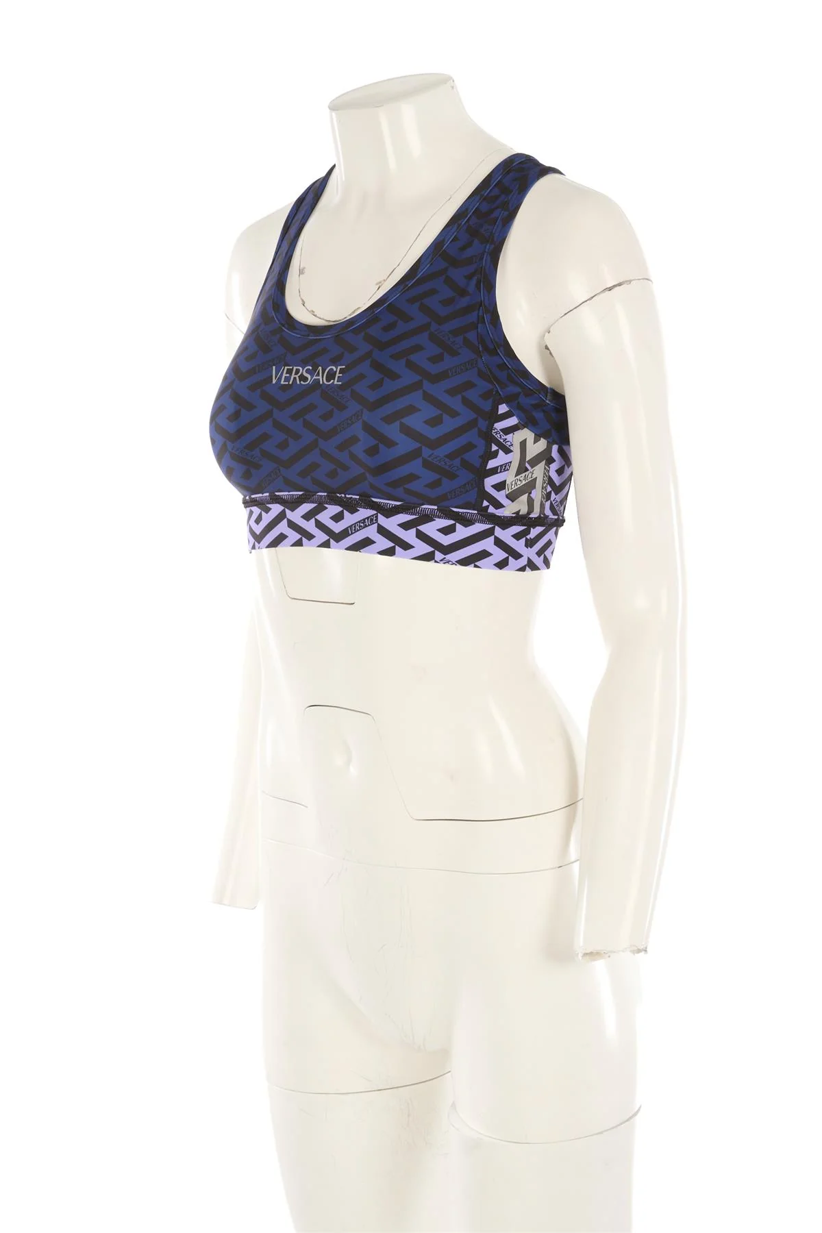 VERSACE NAVY JERSEY TOP MEDIUM - Image 3