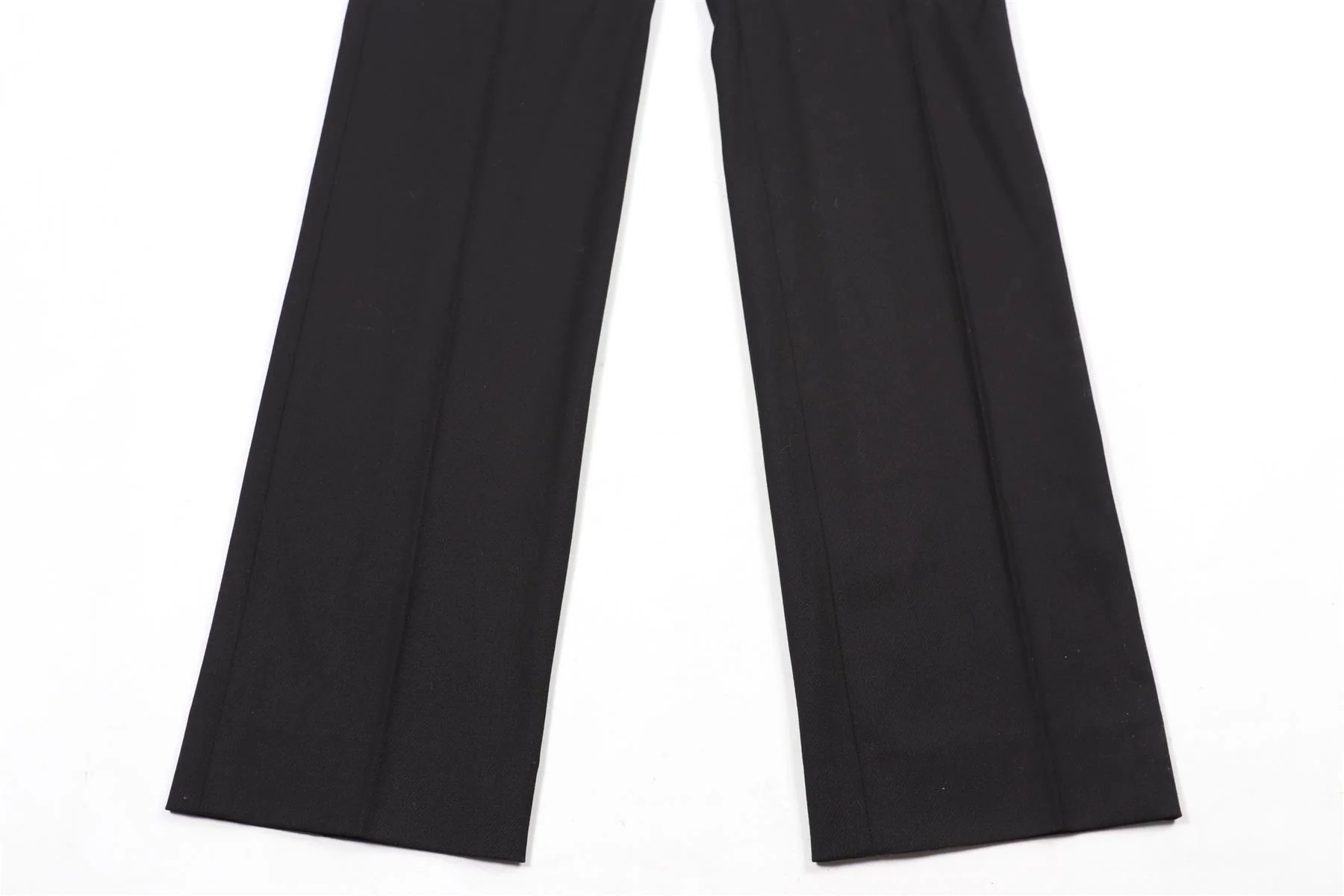 VERSACE VINTAGE WOOL STRAIGHT LEG PANTS IT 38 UK 6 - Image 3