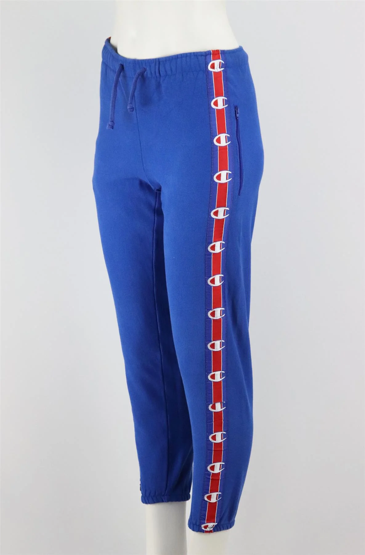 VETEMENTS + CHAMPION COTTON BLEND JERSEY TRACK PANTS SMALL - Image 3