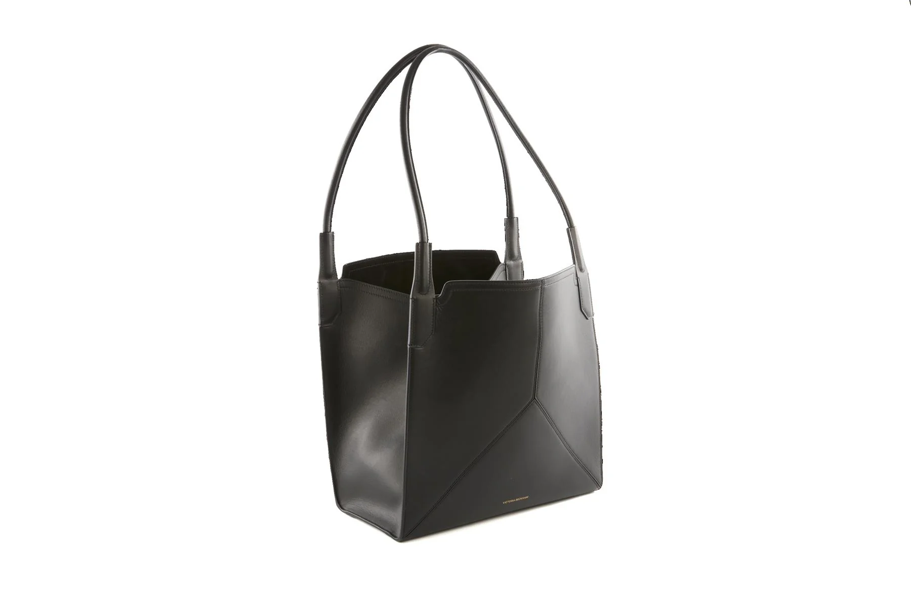 VICTORIA BECKHAM BLACK VICTORIA LEATHER TOTE BAG - Image 3