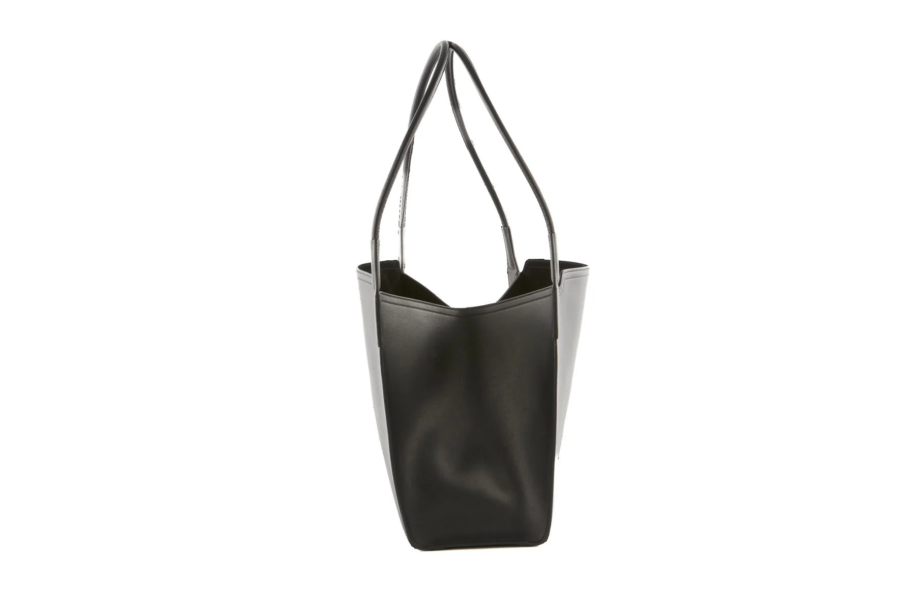 VICTORIA BECKHAM BLACK VICTORIA LEATHER TOTE BAG - Image 4