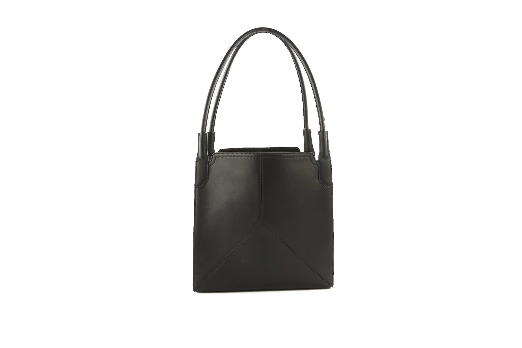 VICTORIA BECKHAM BLACK VICTORIA LEATHER TOTE BAG - Image 6