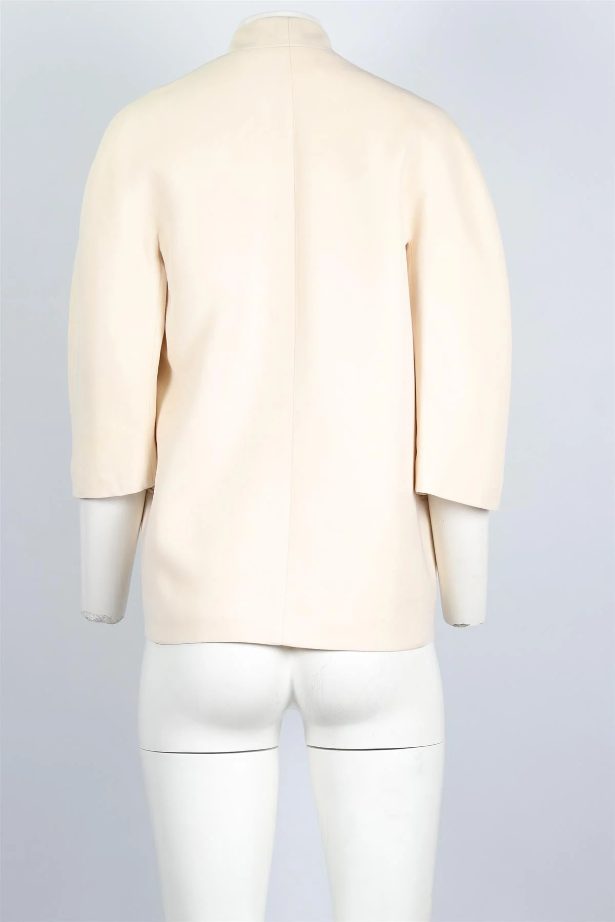 VICTORIA BECKHAM CREAM SILK JACKET UK 8 - Image 4