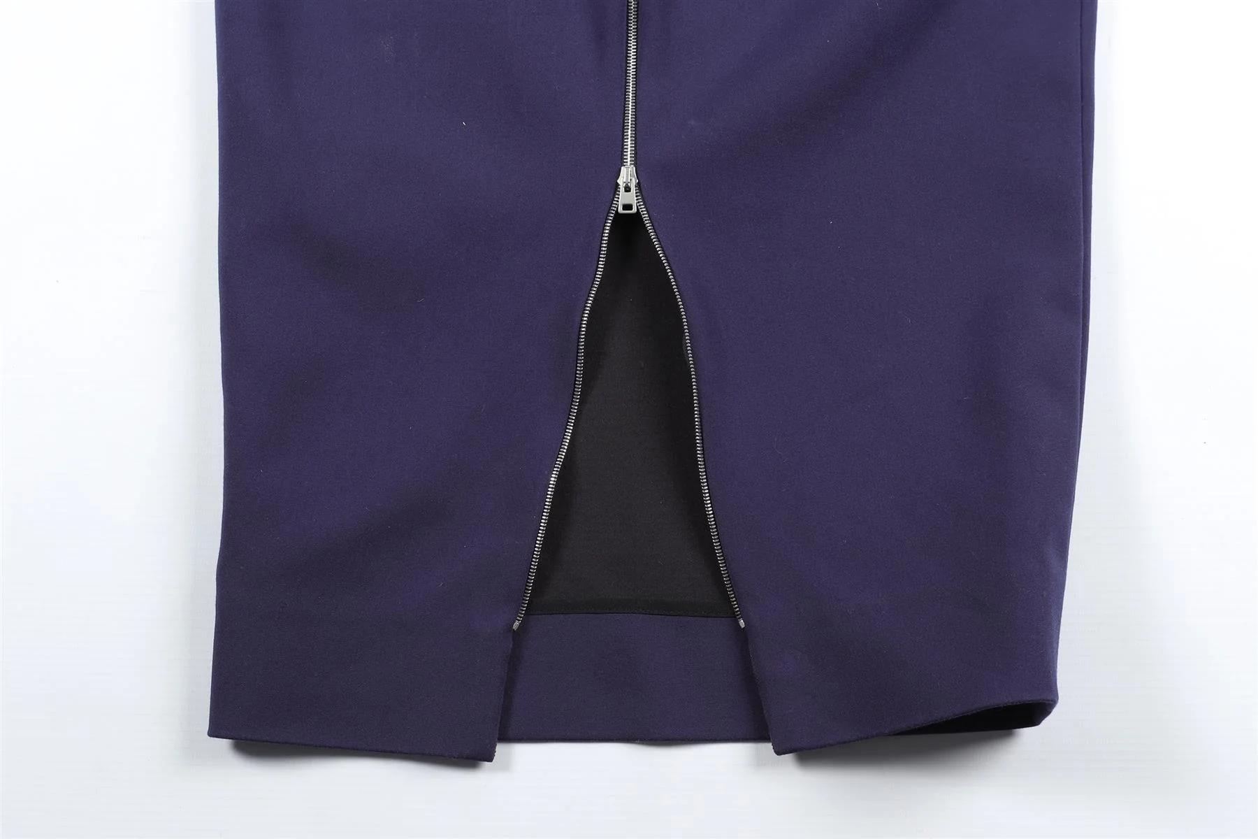 VICTORIA BECKHAM NAVY COTTON MIDI DRESS UK 6 - Image 5