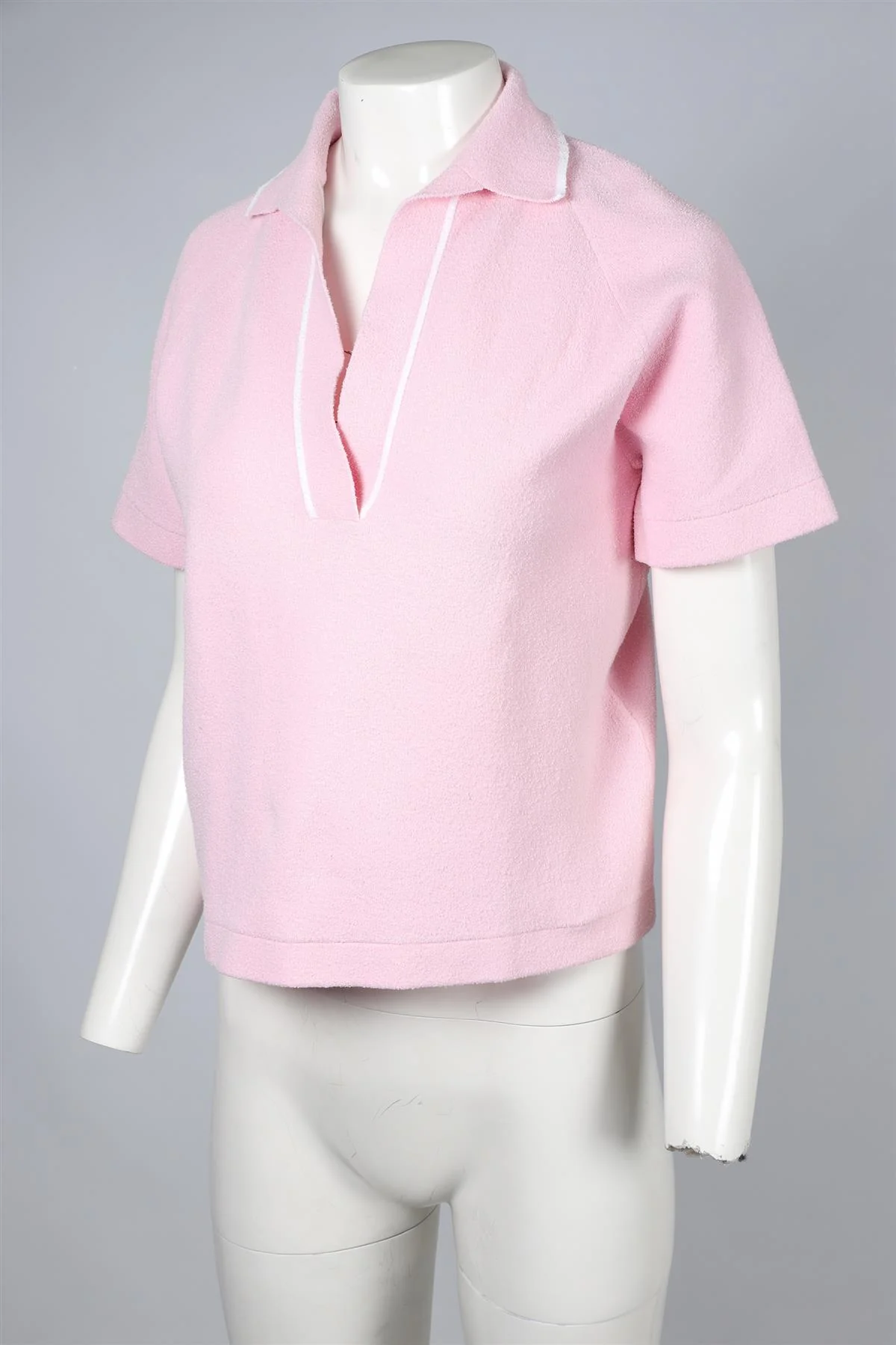 VICTORIA BECKHAM PINK COTTON TOP XSMALL - Image 3