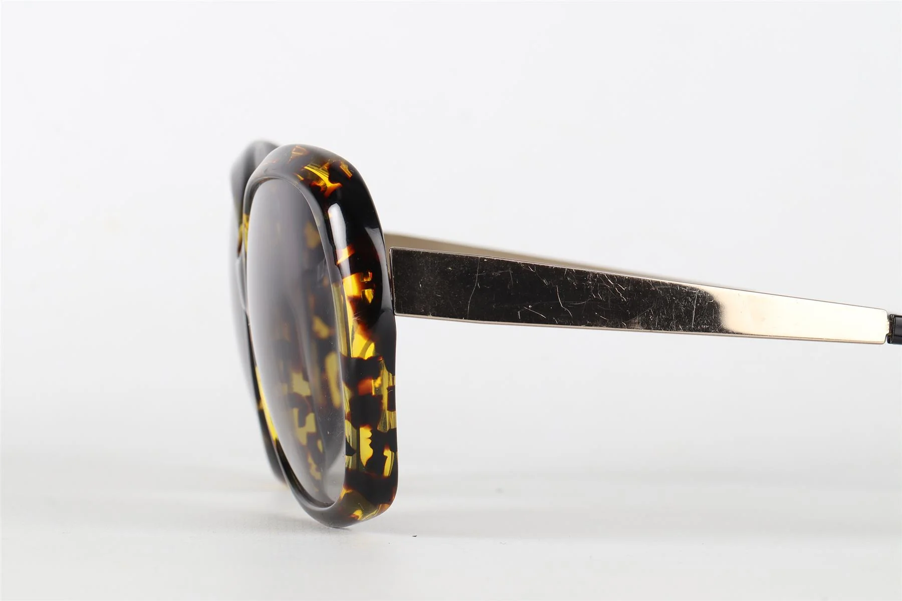 VICTORIA BECKHAM ROUND FRAME ACETATE SUNGLASSES ONE SIZE - Image 5