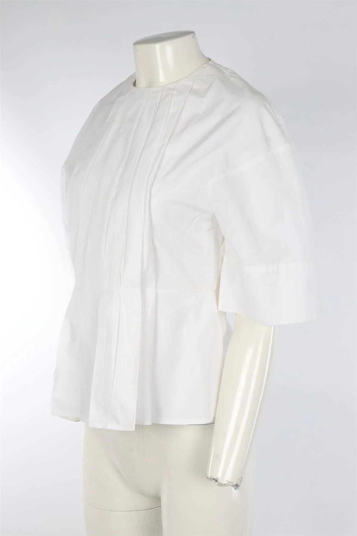 VICTORIA BECKHAM WHITE COTTON TOP UK 10 - Image 3
