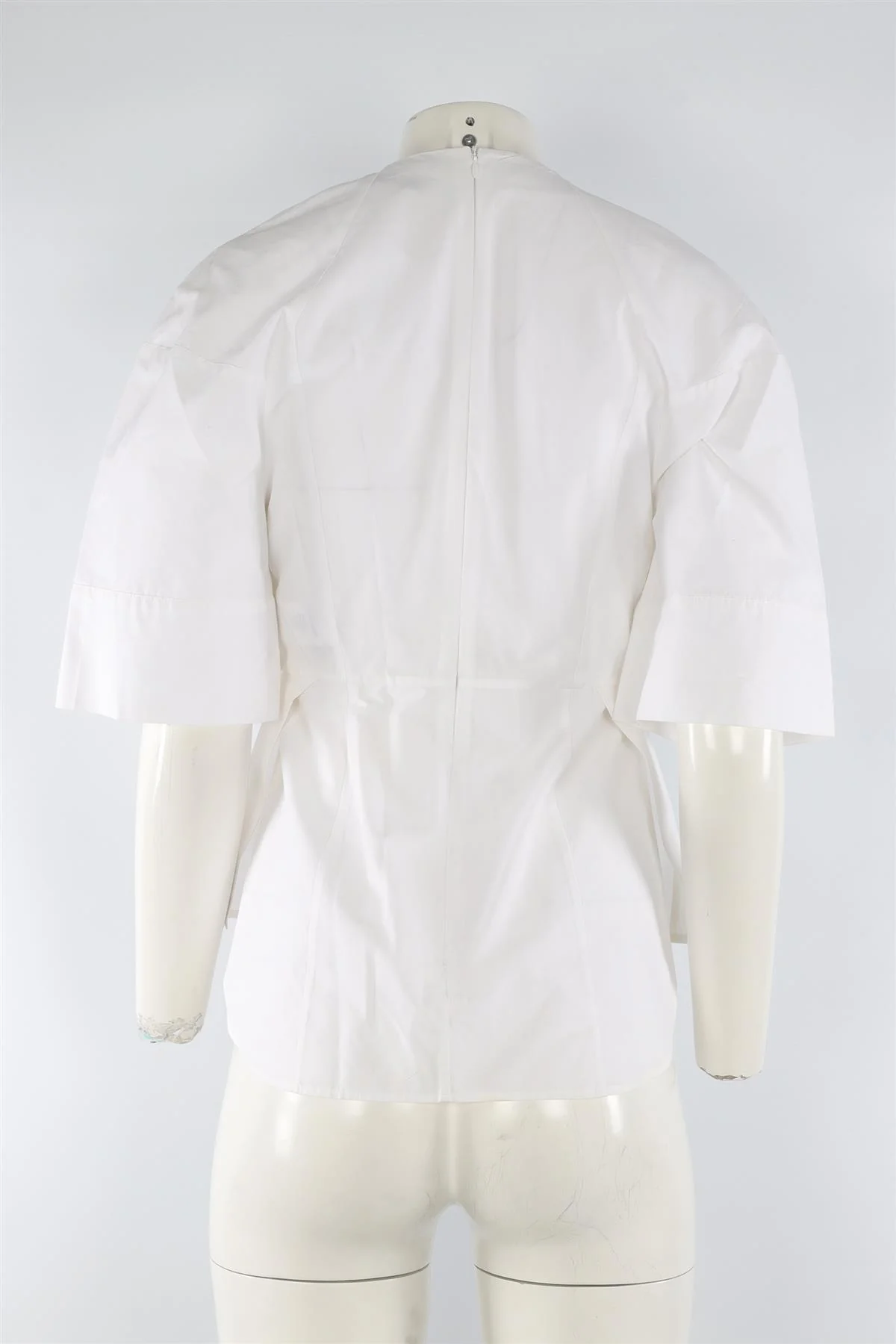VICTORIA BECKHAM WHITE COTTON TOP UK 10 - Image 4