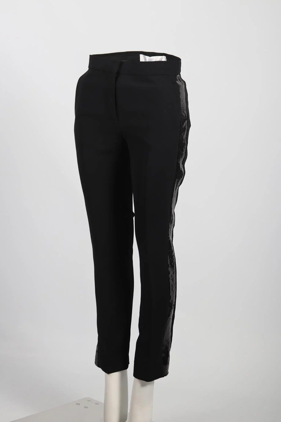 VICTORIA VICTORIA BECKHAM CREPE STRAIGHT LEG PANTS UK 4 - Image 3