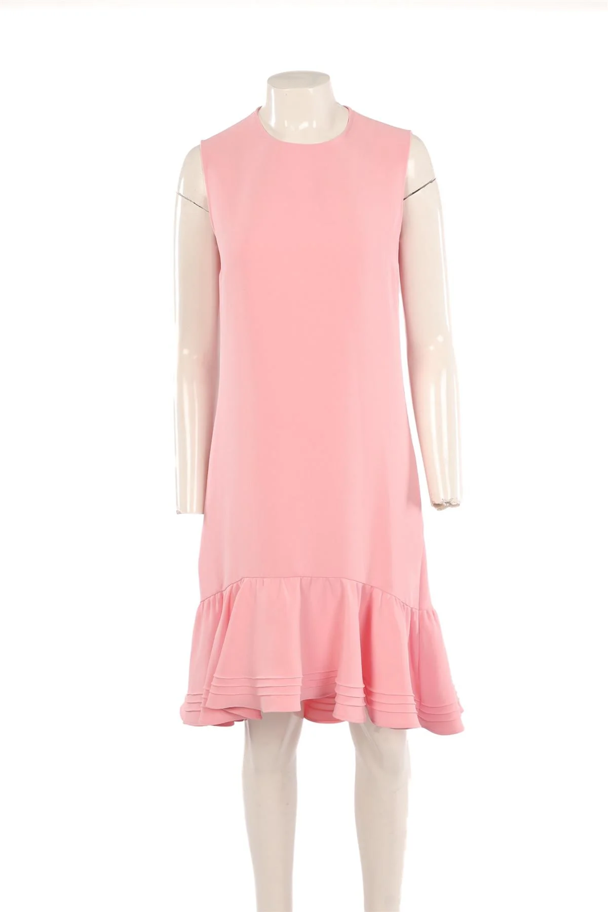 VICTORIA VICTORIA BECKHAM PINK CREPE MIDI DRESS UK 10 - Image 2