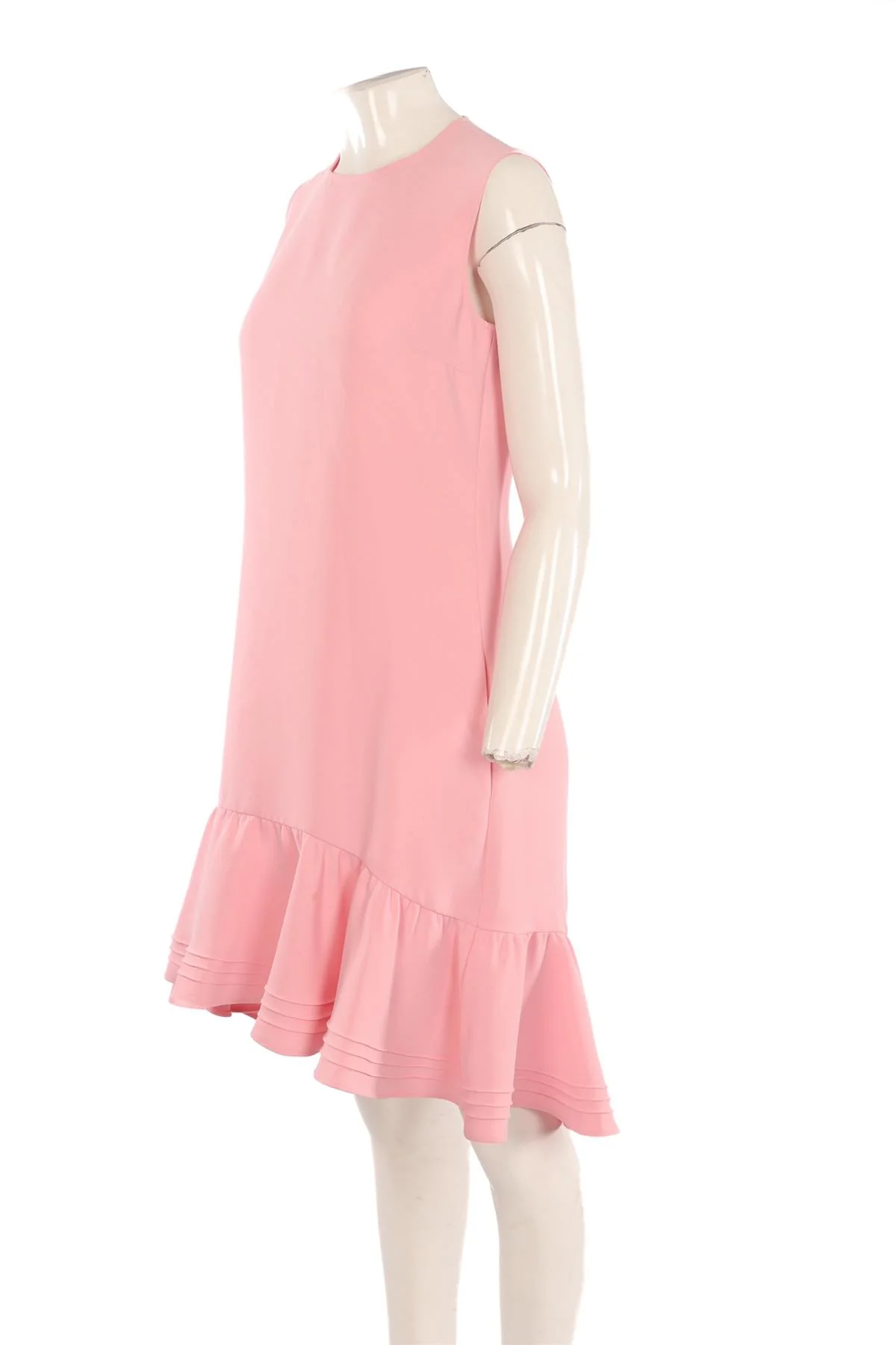 VICTORIA VICTORIA BECKHAM PINK CREPE MIDI DRESS UK 10 - Image 3