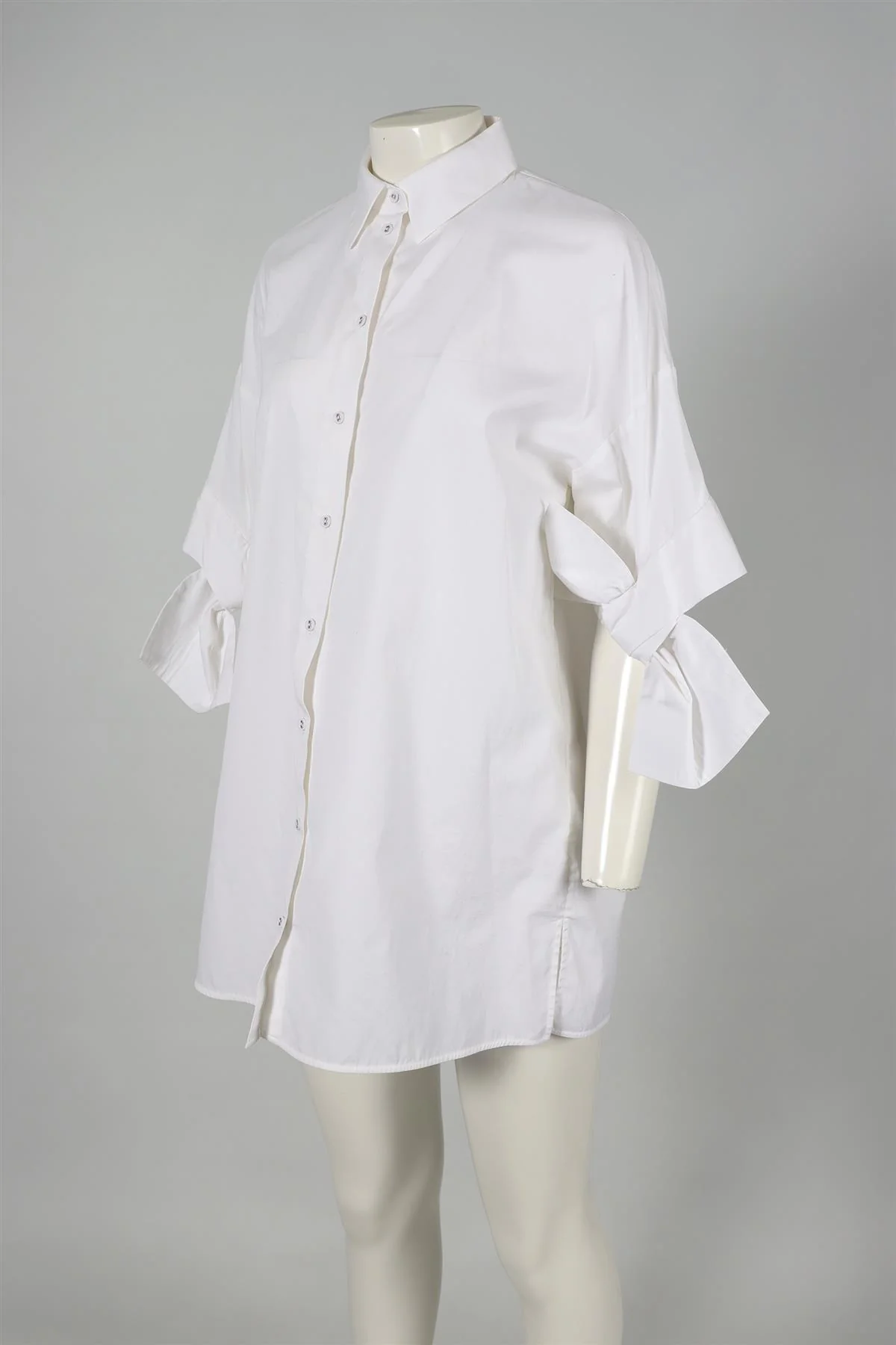 VICTORIA VICTORIA BECKHAM WHITE COTTON SHIRT UK 14 - Image 3