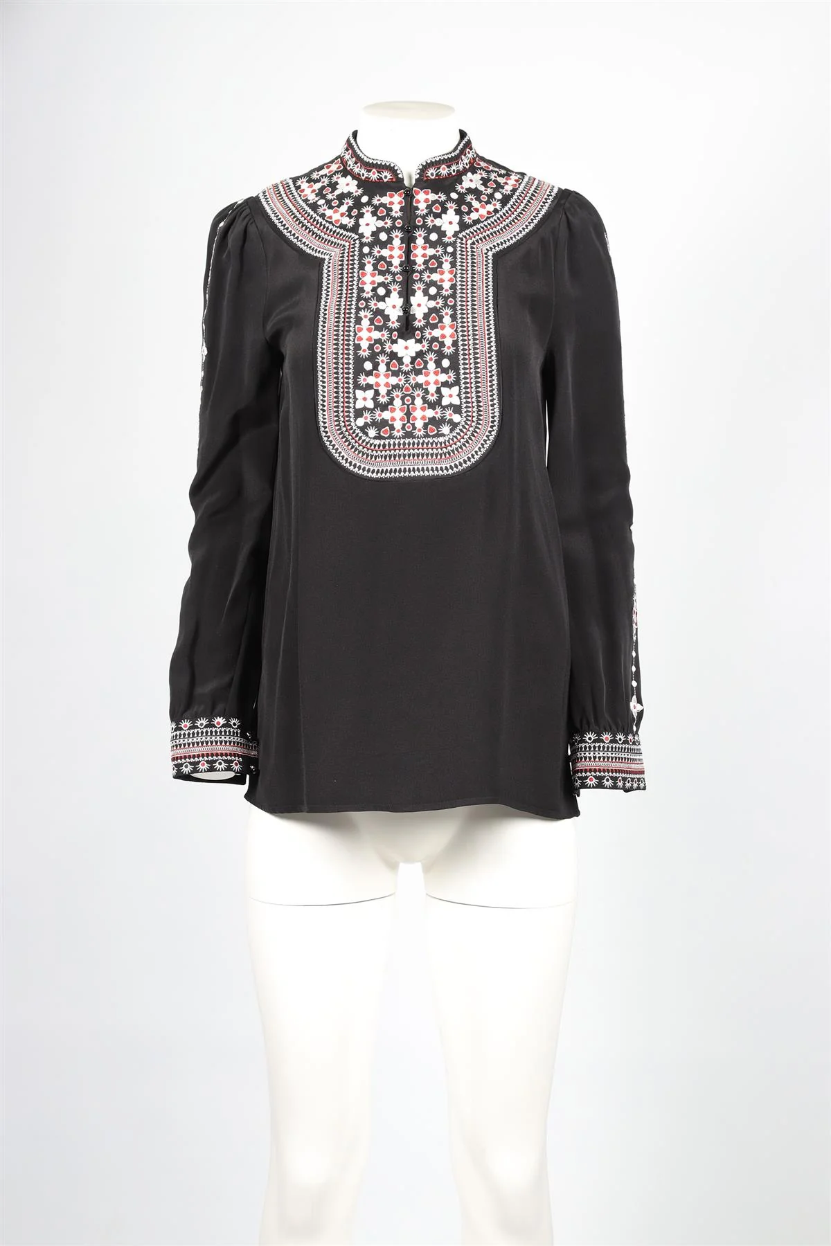 VILSHENKO BLACK SILK TOP UK 10 - Image 2