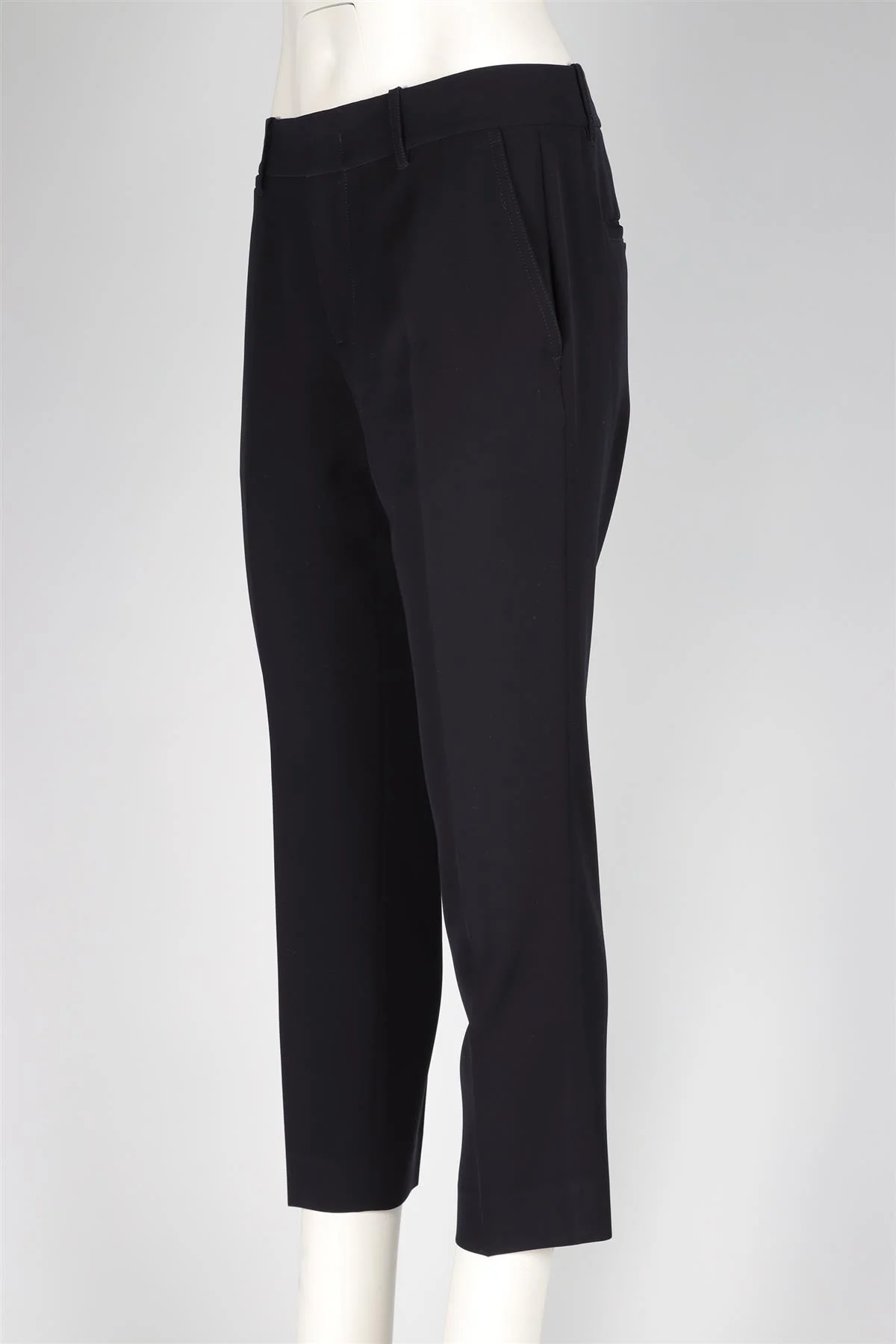 VINCE BLACK CREPE STRAIGHT LEG PANTS US 6 UK 10 - Image 3