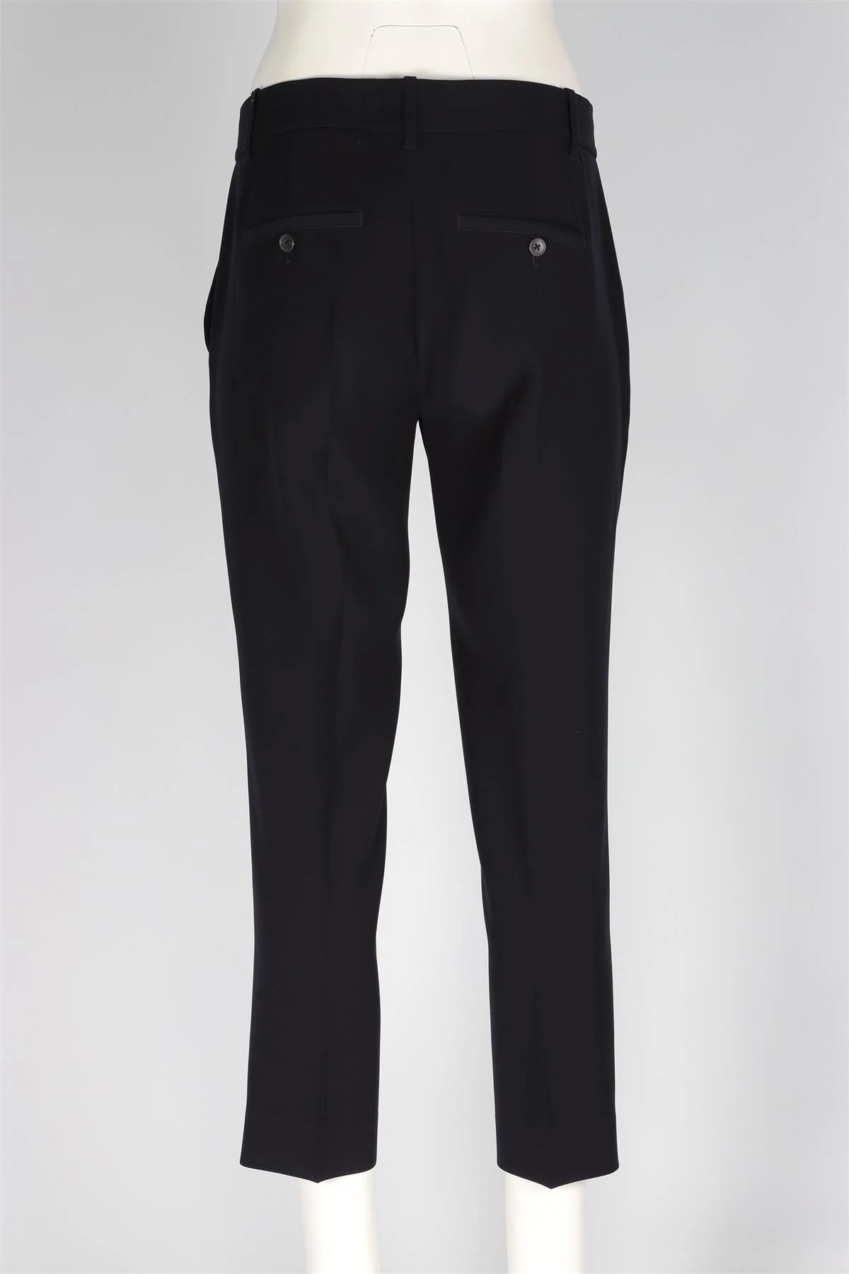 VINCE BLACK CREPE STRAIGHT LEG PANTS US 6 UK 10 - Image 4