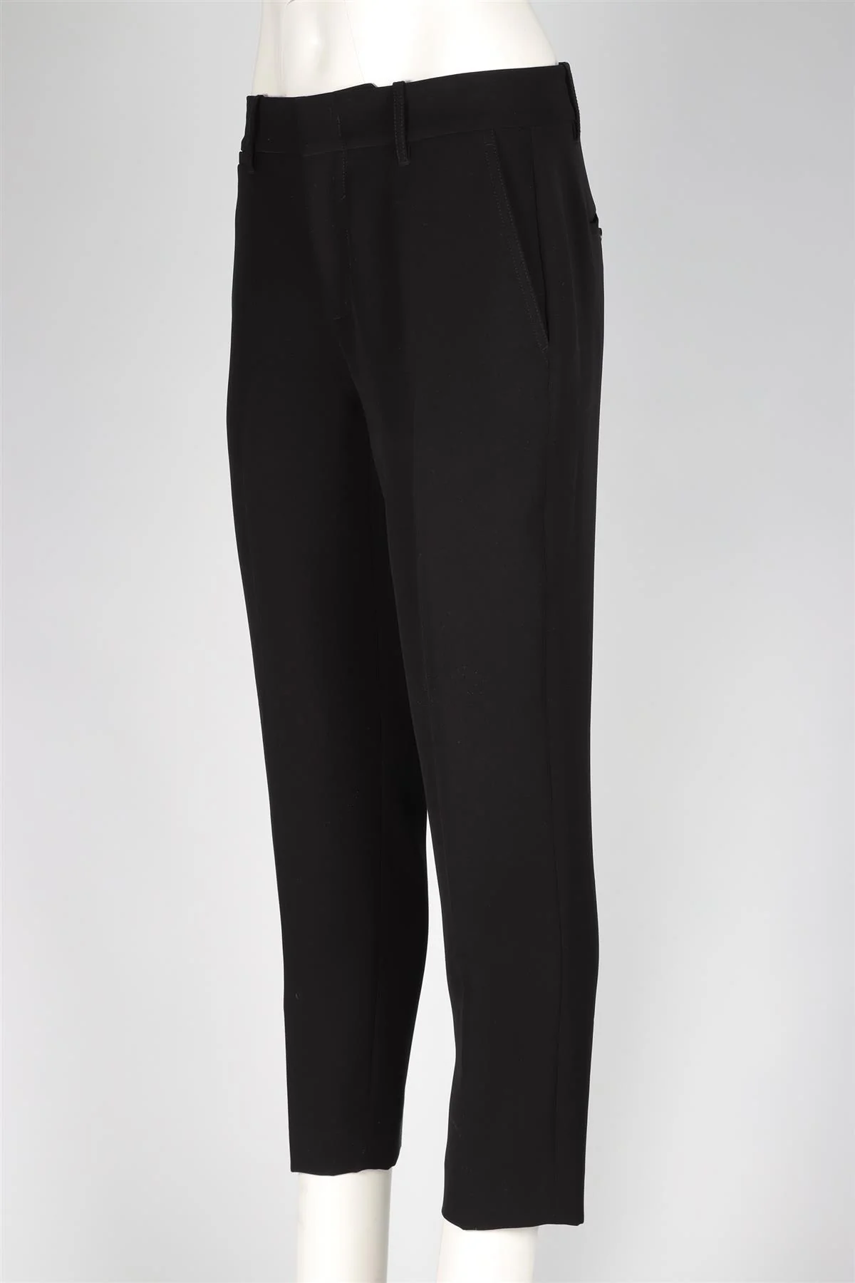 VINCE BLACK CREPE STRAIGHT LEG PANTS US 6 UK 10 - Image 3