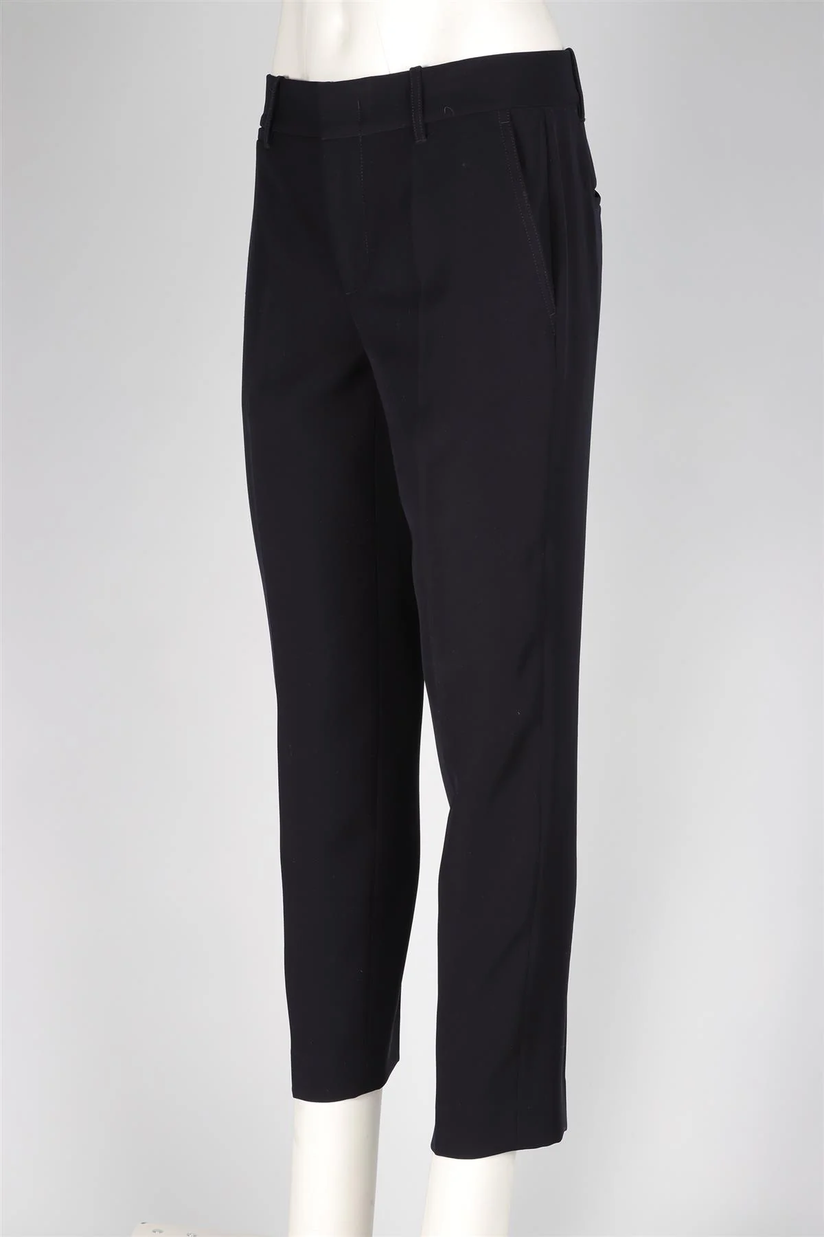 VINCE BLACK CREPE STRAIGHT LEG PANTS US 6 UK 10 - Image 3