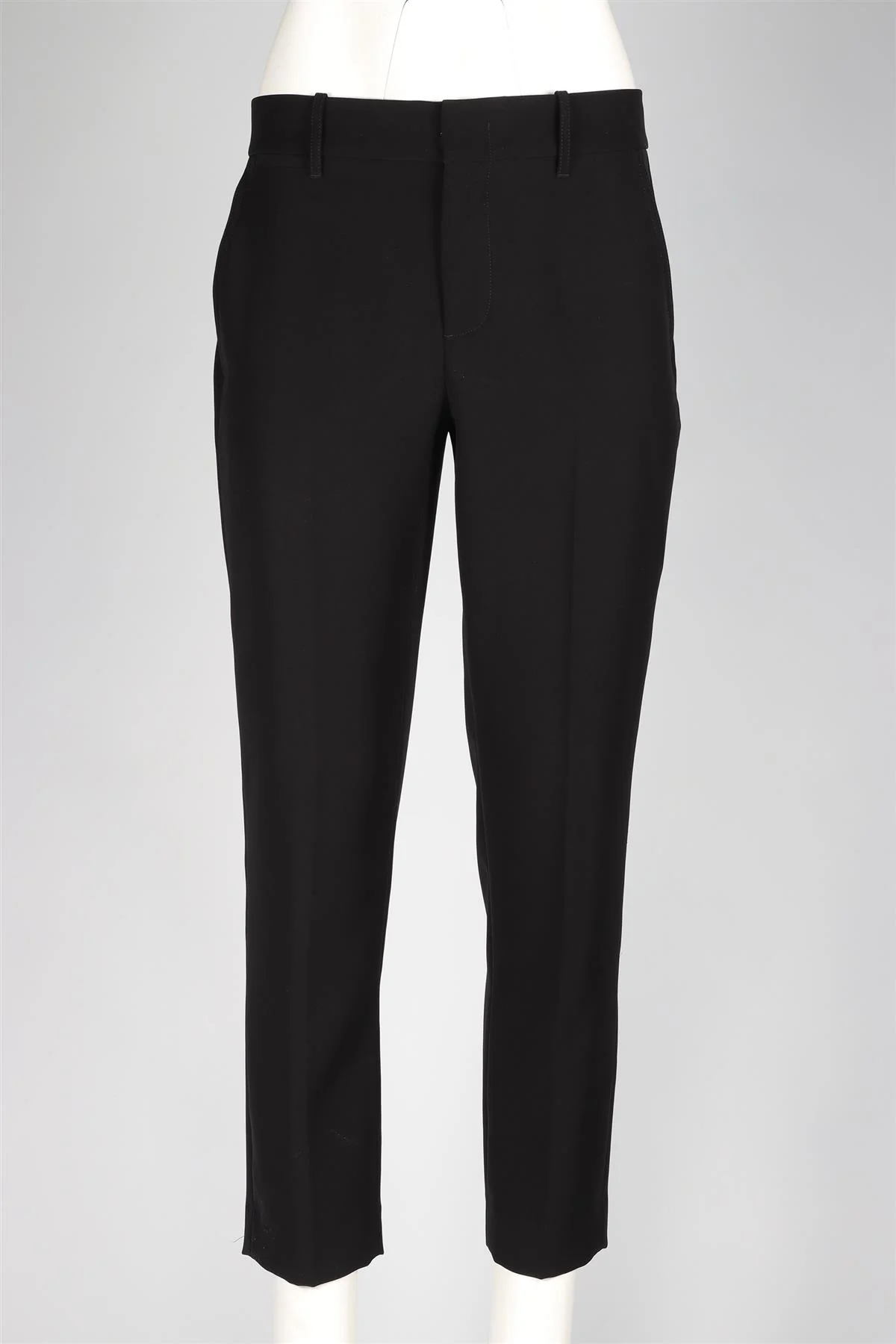 VINCE BLACK CREPE STRAIGHT LEG PANTS US 6 UK 10 - Image 2