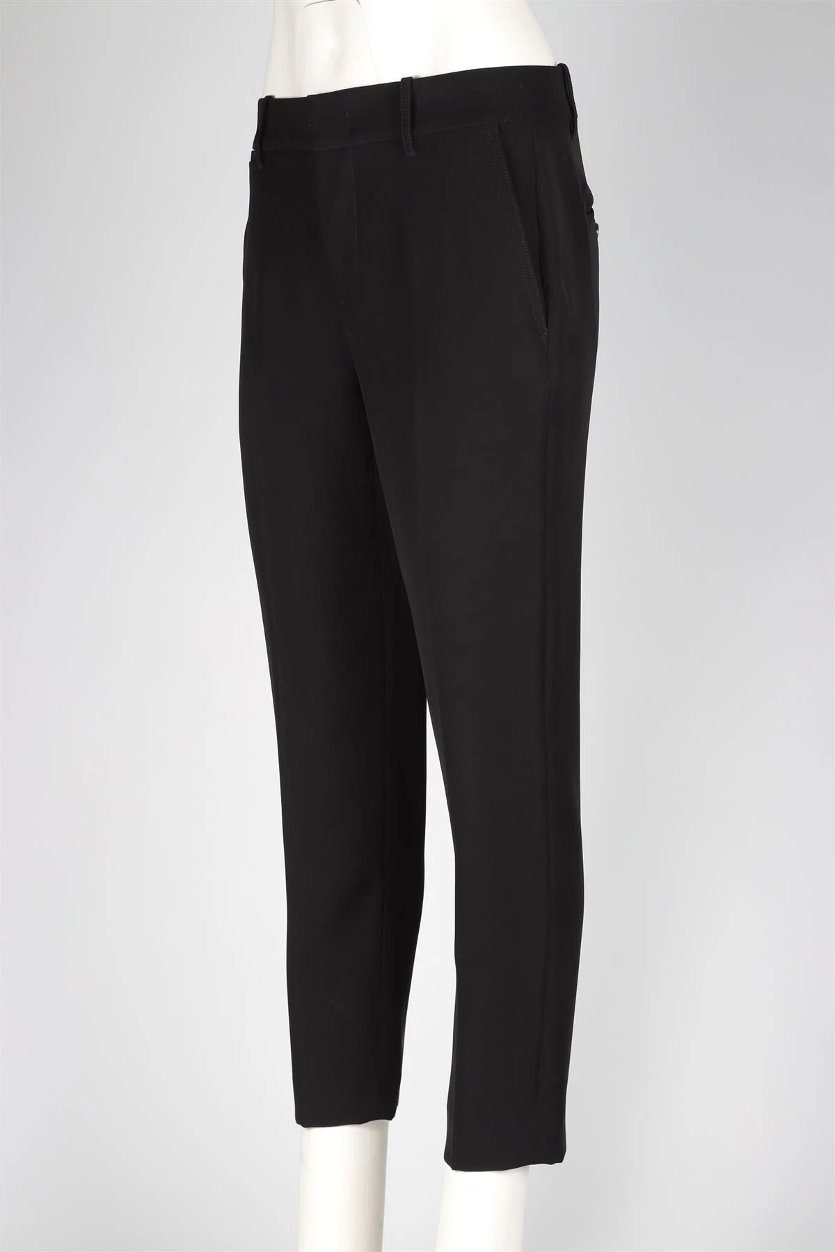 VINCE BLACK CREPE STRAIGHT LEG PANTS US 6 UK 10 - Image 3