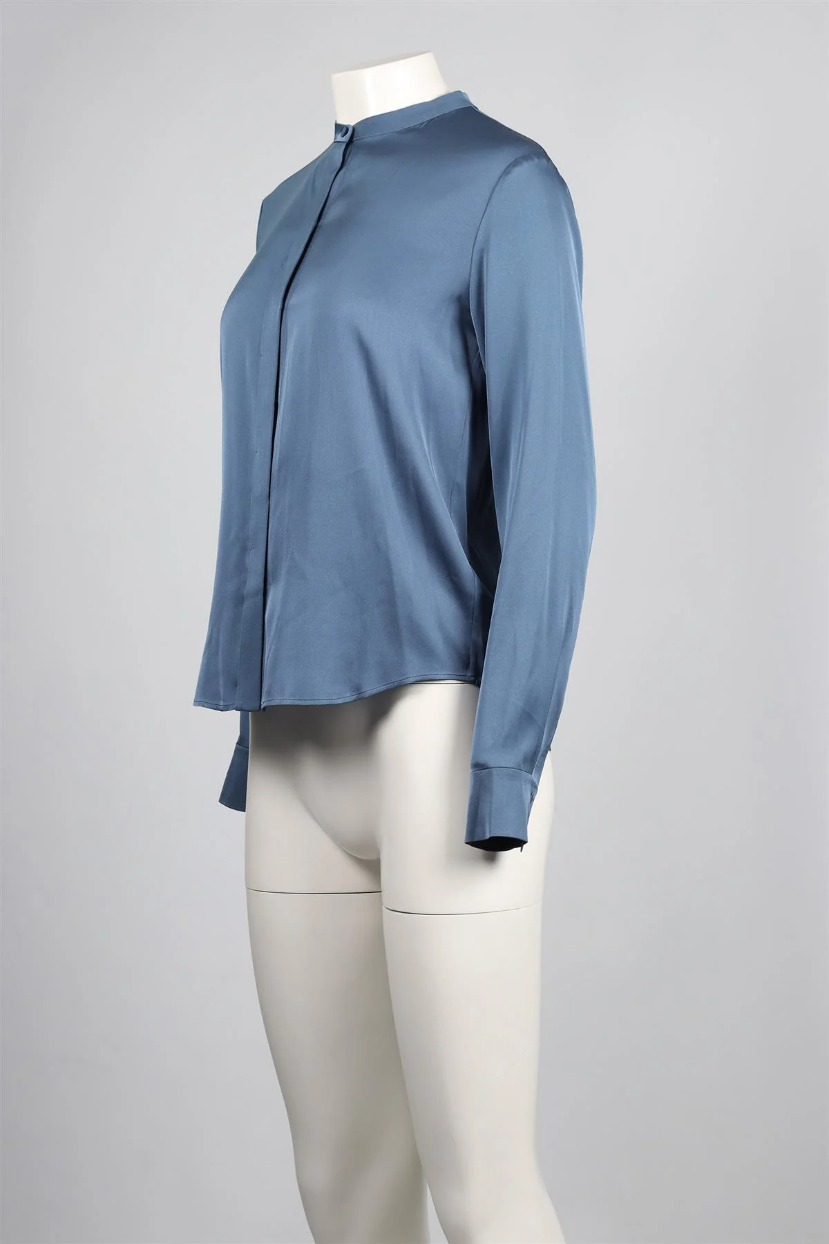 VINCE BLUE SILK BLEND TOP US 6 UK 10 - Image 3