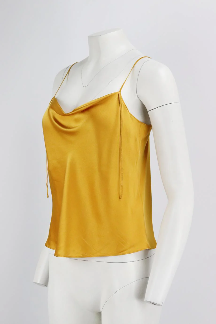 VINCE DRAPED SILK SATIN TOP SMALL - Image 3
