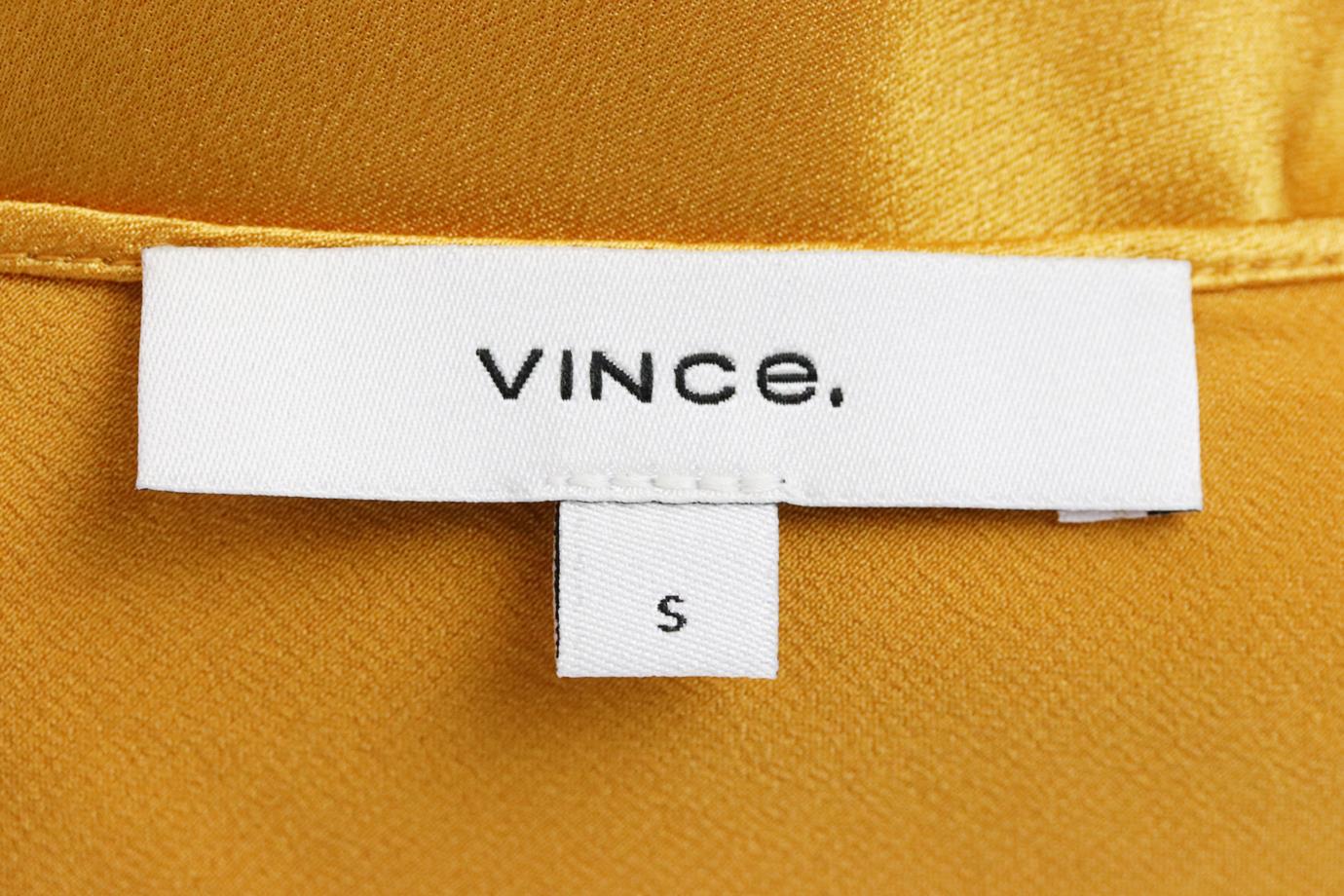 VINCE DRAPED SILK SATIN TOP SMALL - Image 5