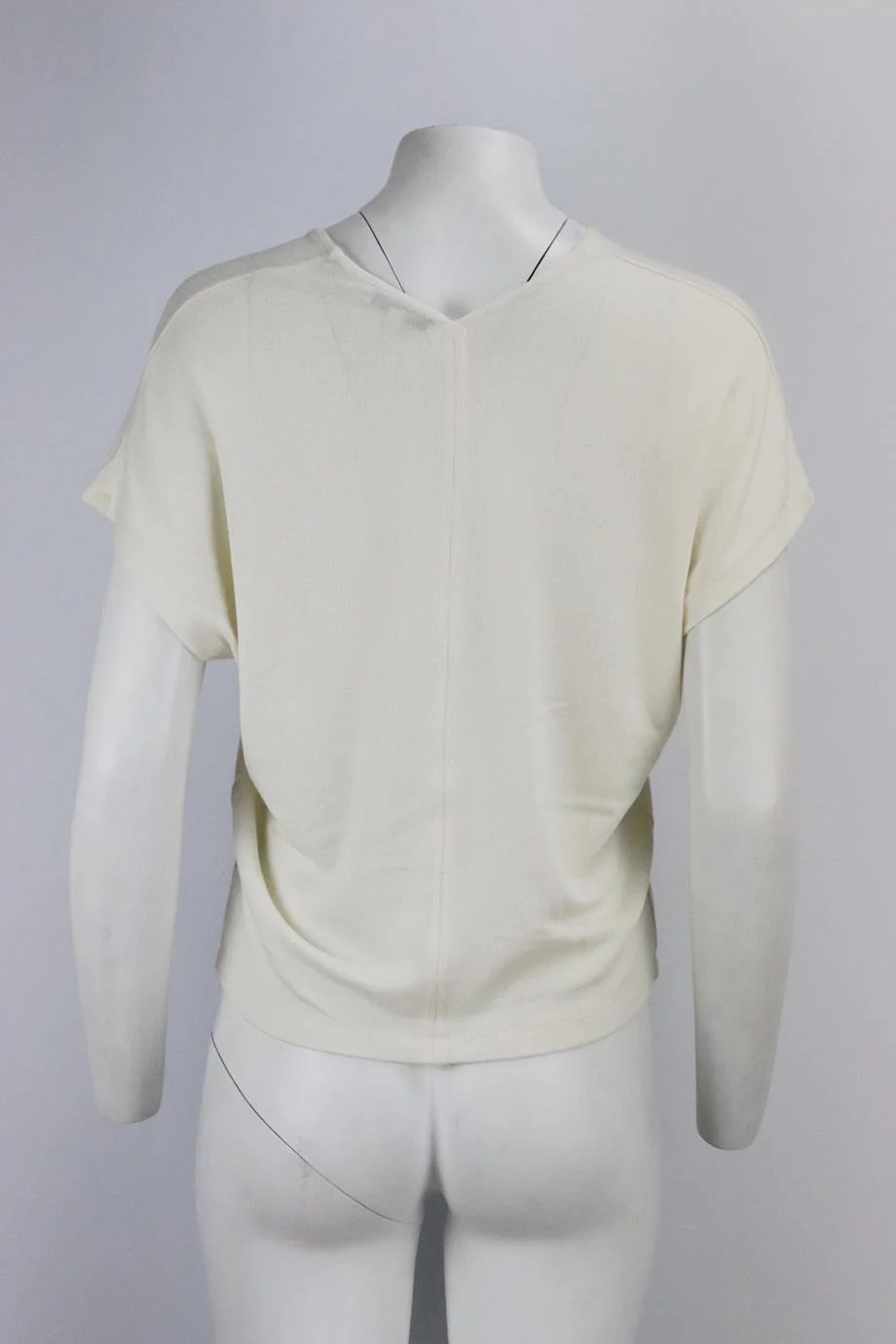 VINCE RIBBED COTTON BLEND TOP SMALL - Image 4