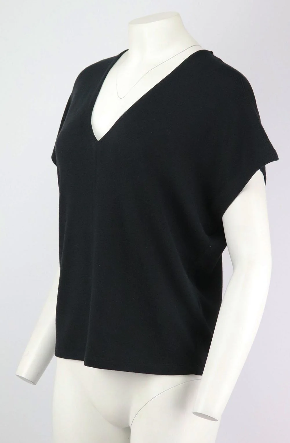 VINCE RIBBED COTTON BLEND VEST SMALL - Image 3
