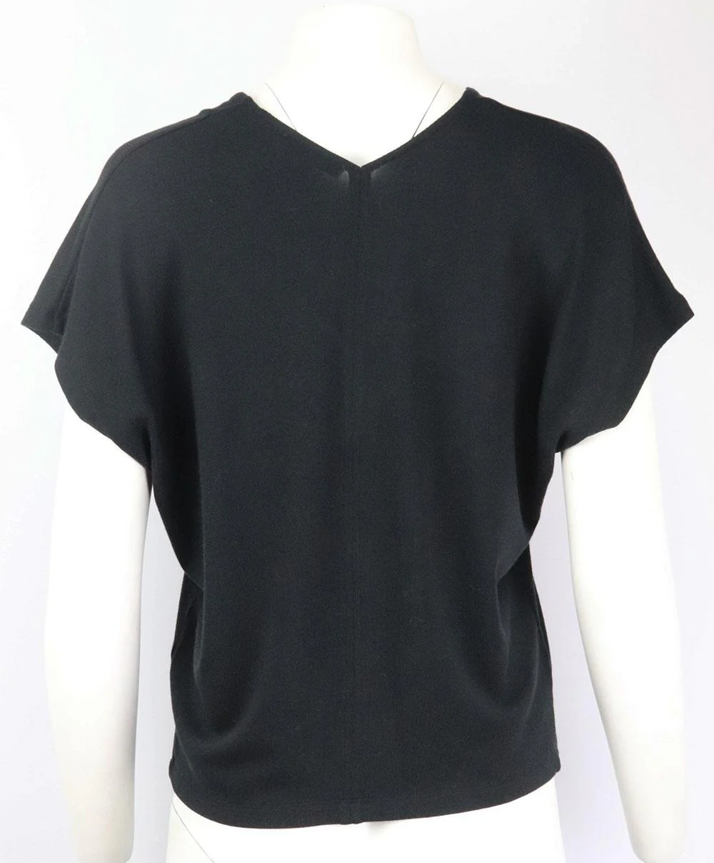 VINCE RIBBED COTTON BLEND VEST SMALL - Image 4