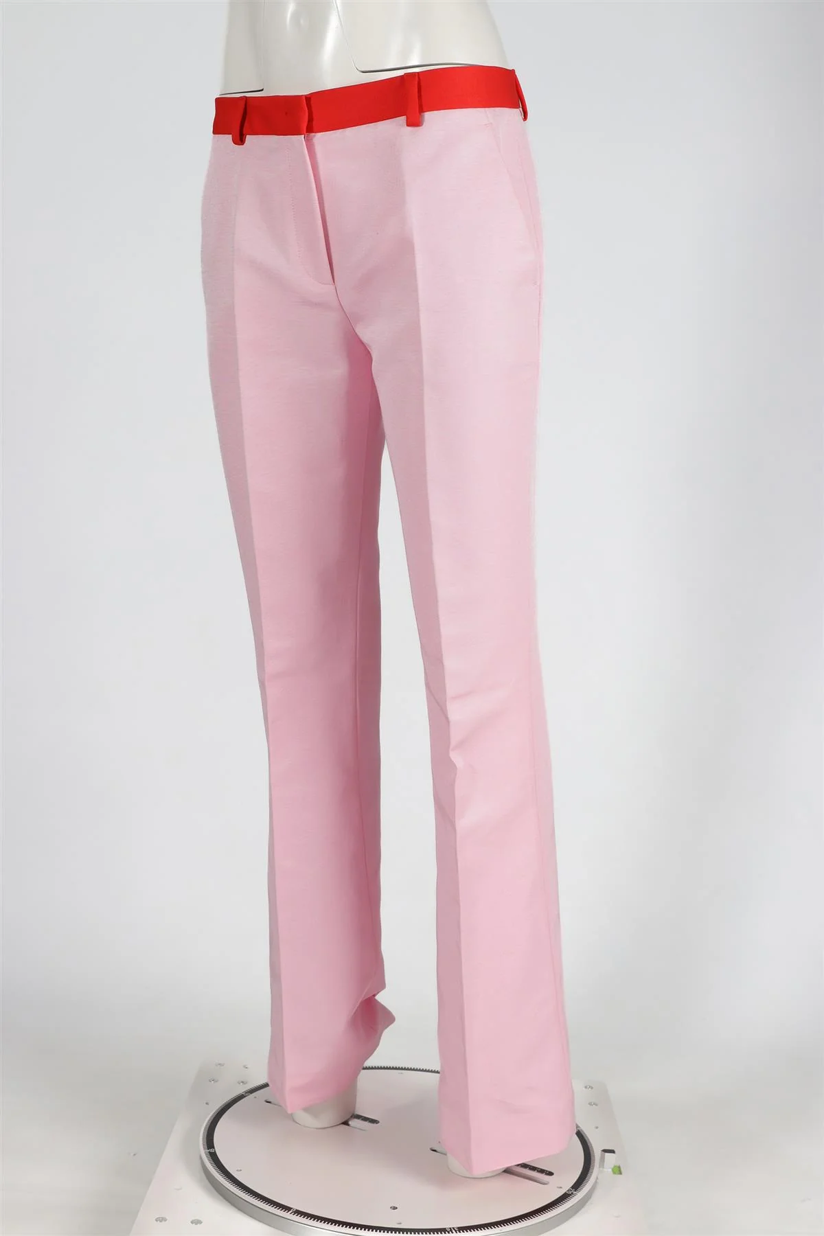 VIONNET PINK COTTON STRAIGHT LEG PANTS IT 42 UK 10 - Image 3