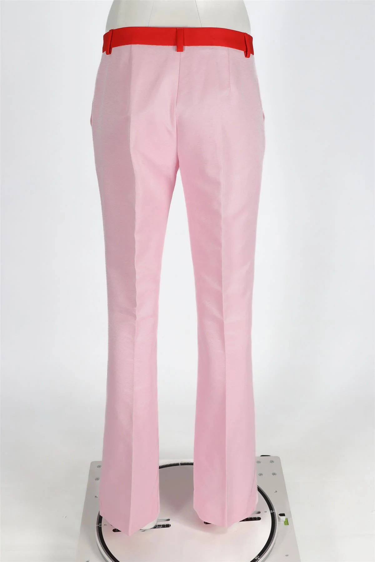 VIONNET PINK COTTON STRAIGHT LEG PANTS IT 42 UK 10 - Image 4