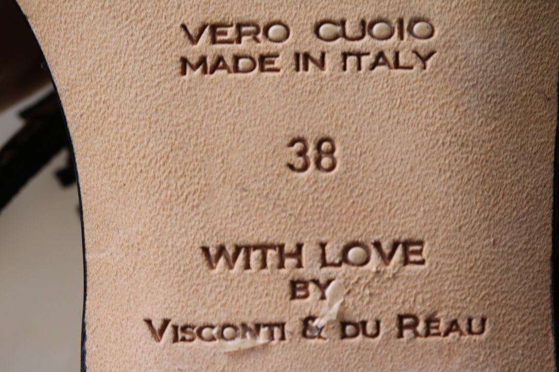 VISCONTI AND DU REAU LANAI FRINGE SANDALS EU 38 UK 5 - Image 4