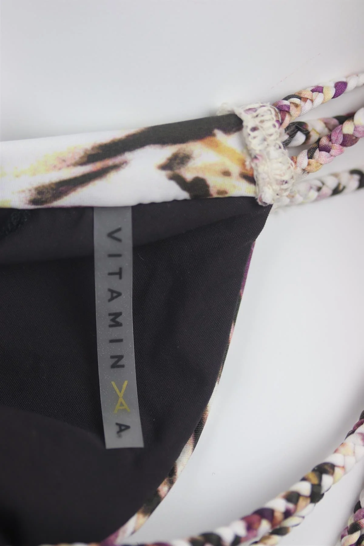 VITAMIN A CUTOUT PRINTED TRIANGLE BIKINI SMALL/MEDIUM - Image 5