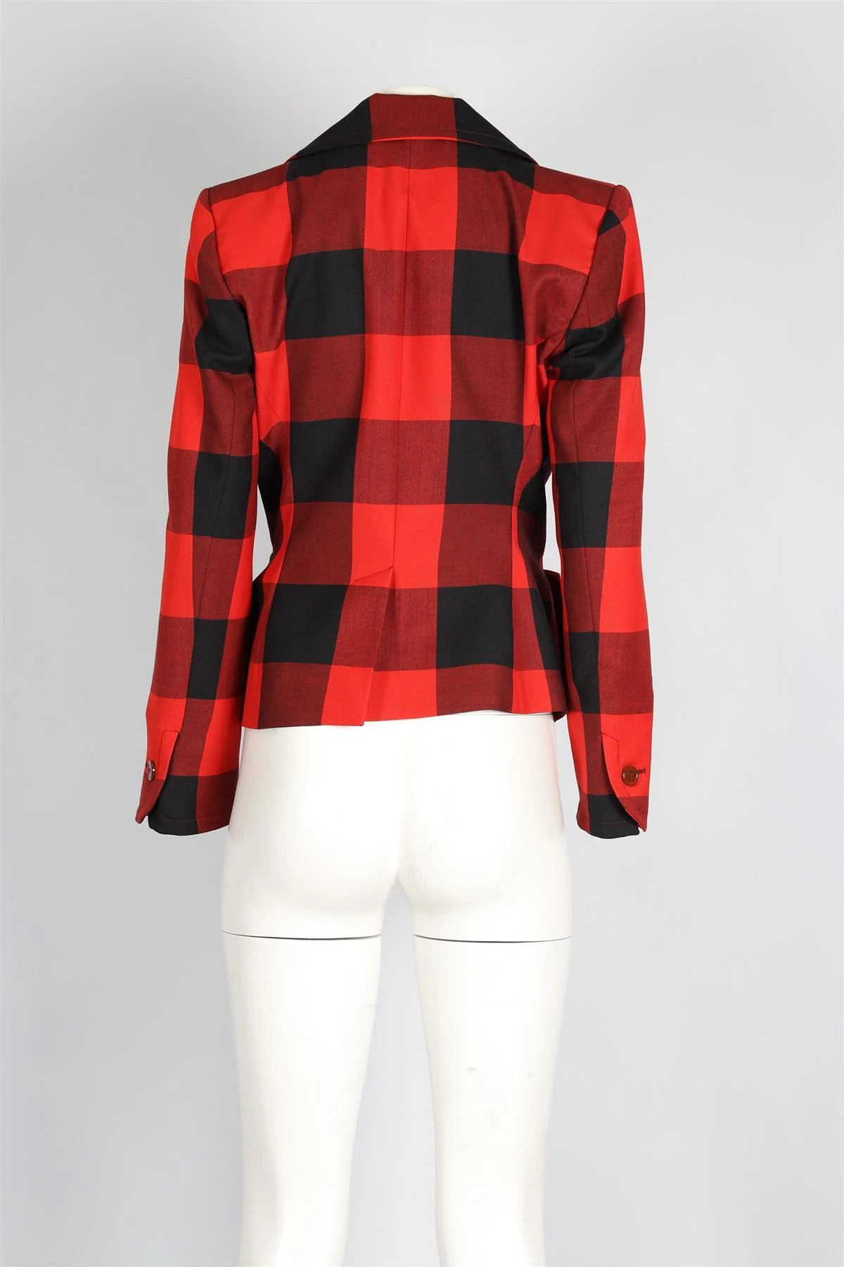 VIVENNE WESTWOOD RED WOOL BLAZER UK 12 - Image 4