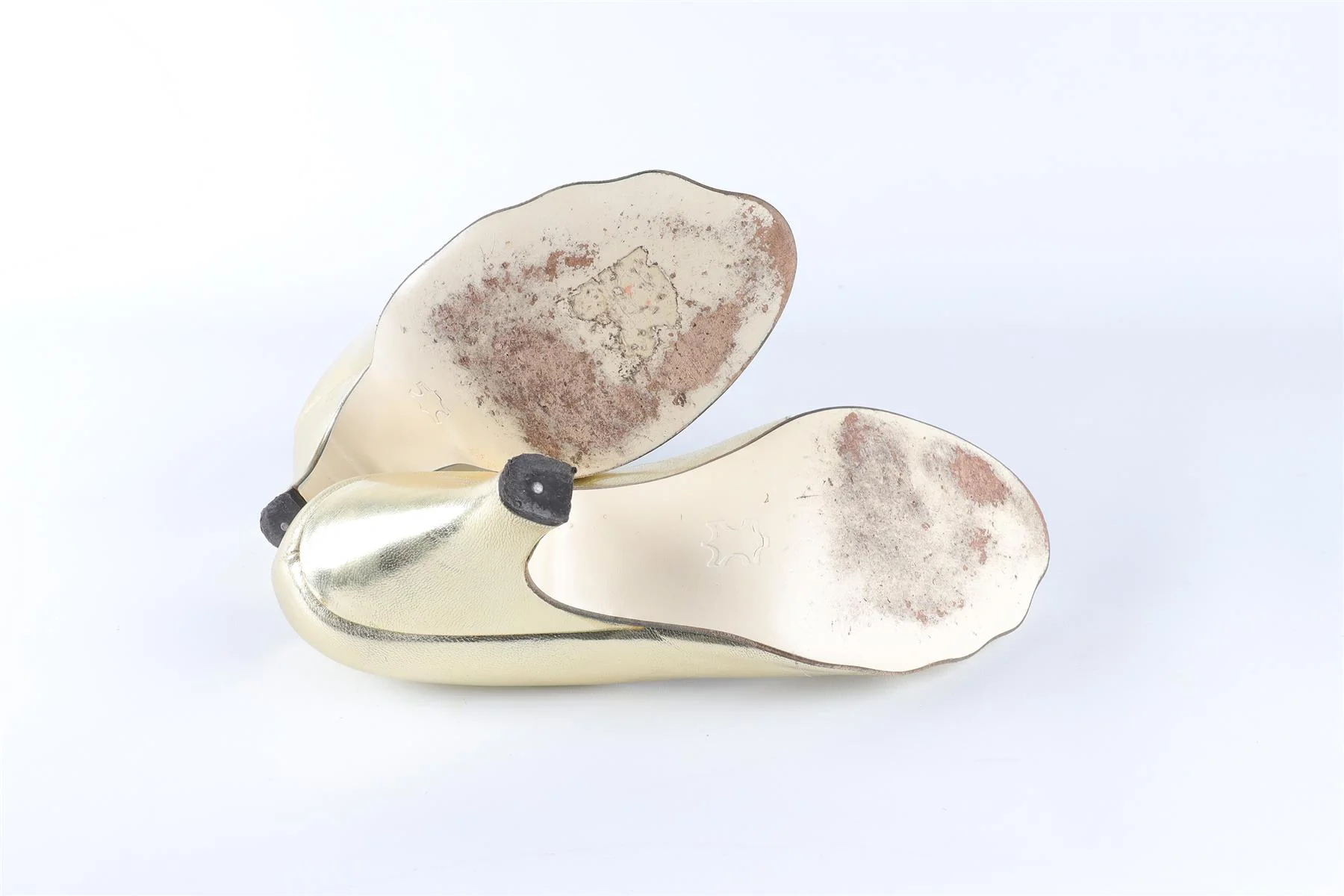 VIVIENNE WESTWOOD GOLD LEATHER PUMPS EU 38.5 UK 5.5 US 8.5 - Image 6