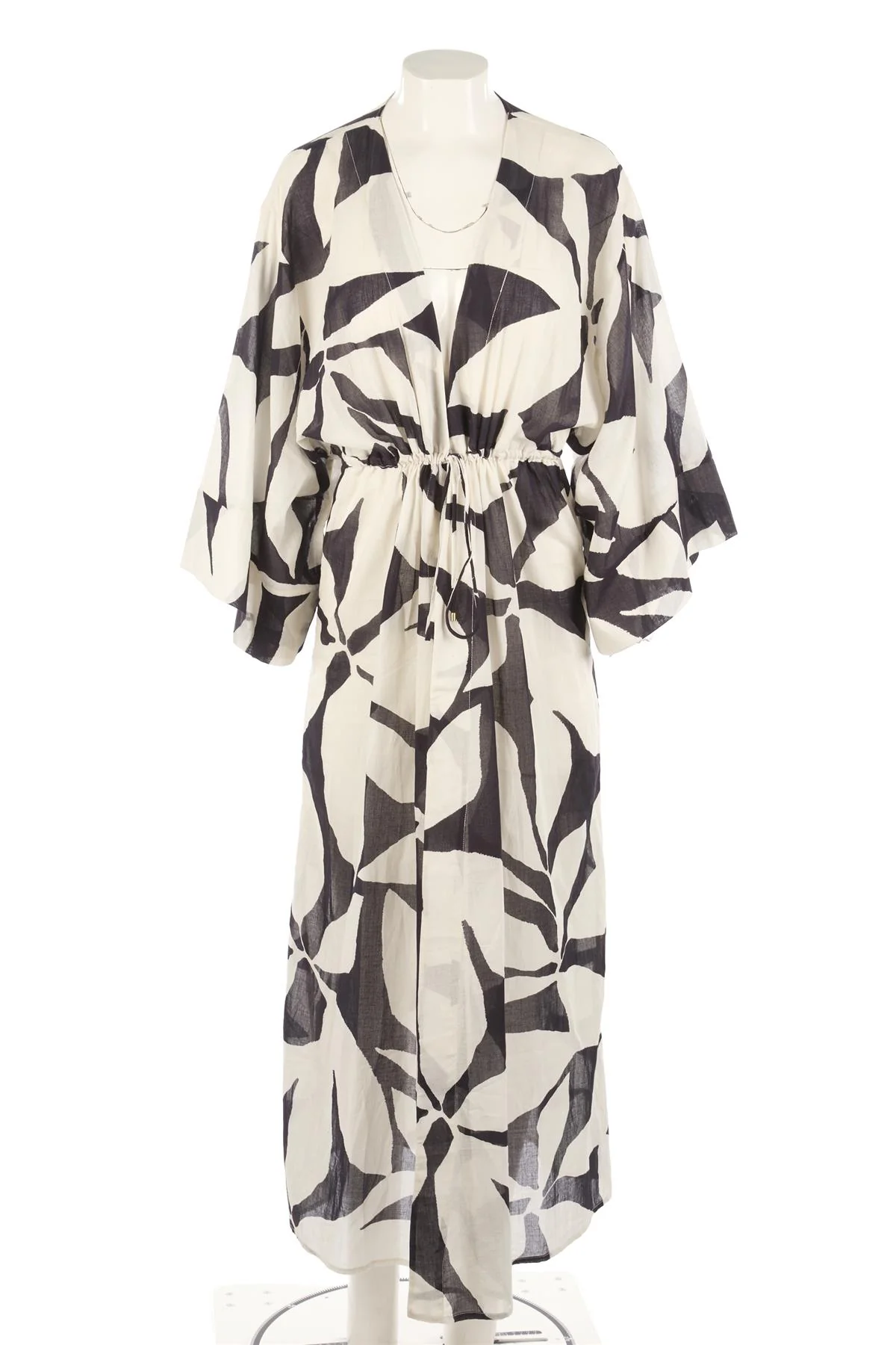 VIX PAULA HERMANNY BLACK COTTON KAFTAN MEDIUM - Image 2